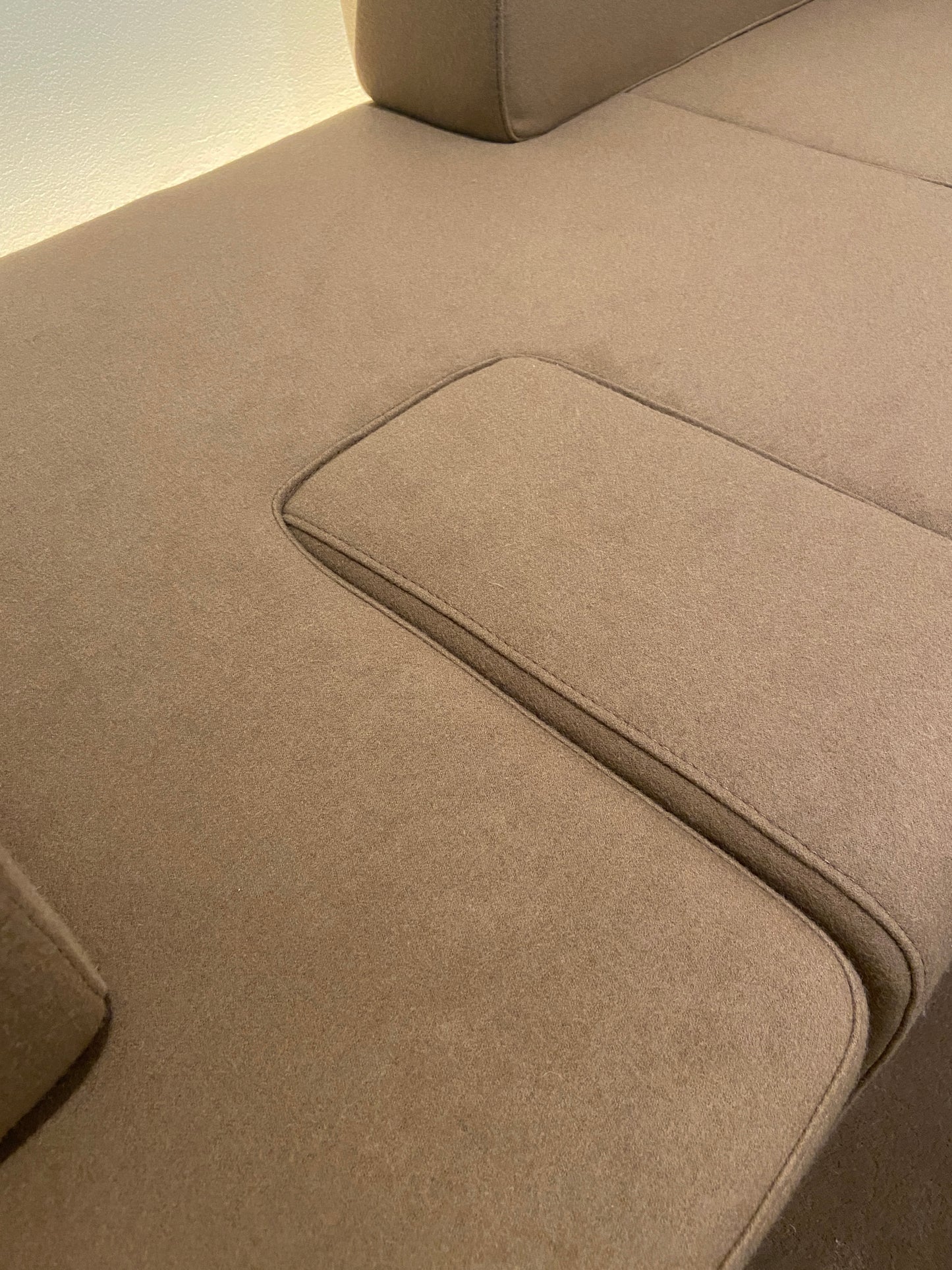 Sarsen Daybed - Sample - Left - Felt - Sepia