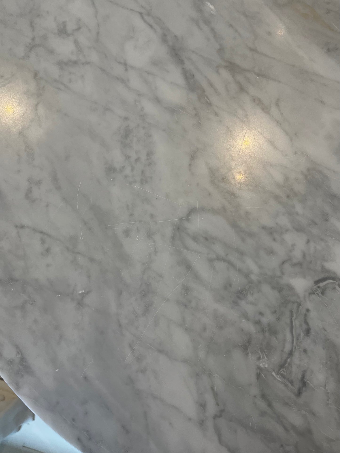 Segment Round Dining Table - Grigio Nuvolato - Sample