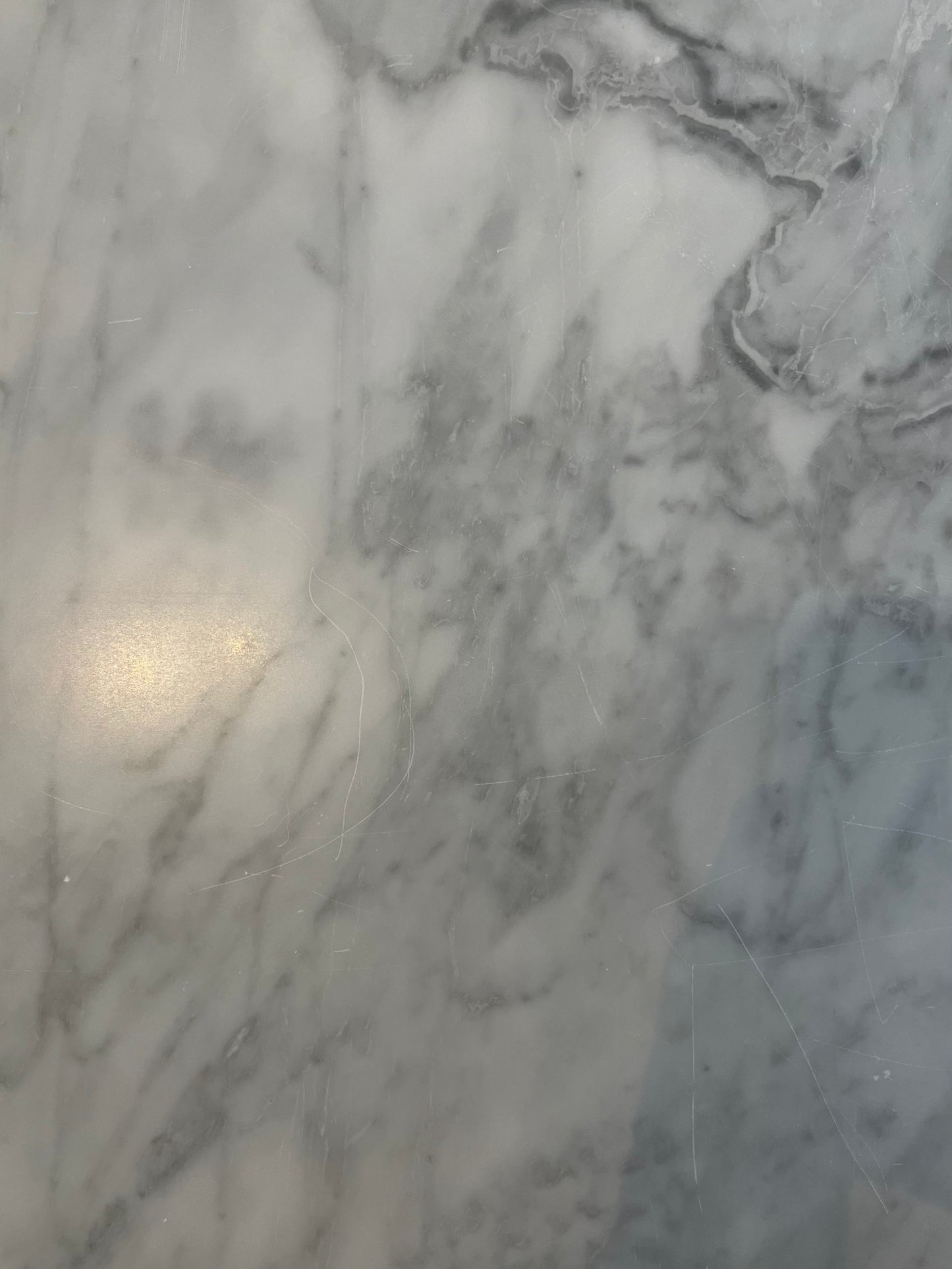 Segment Round Dining Table - Grigio Nuvolato - Sample