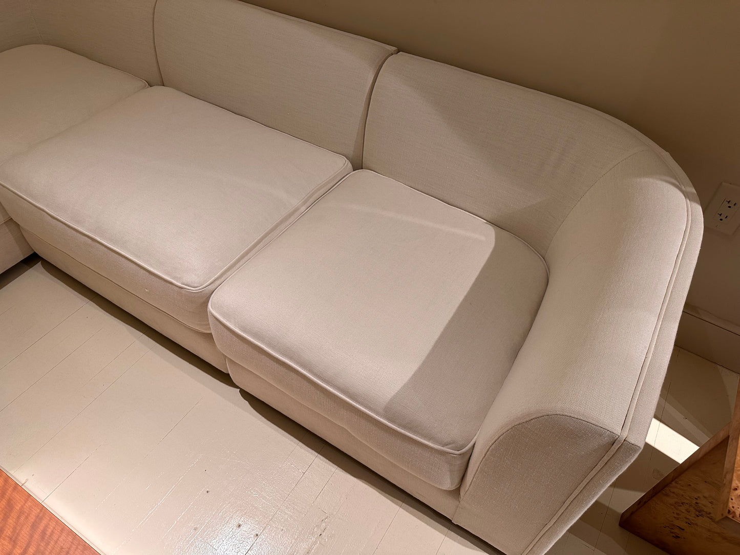 Maura 3-Seater Chaise Sectional, Oyster Linen - Sample