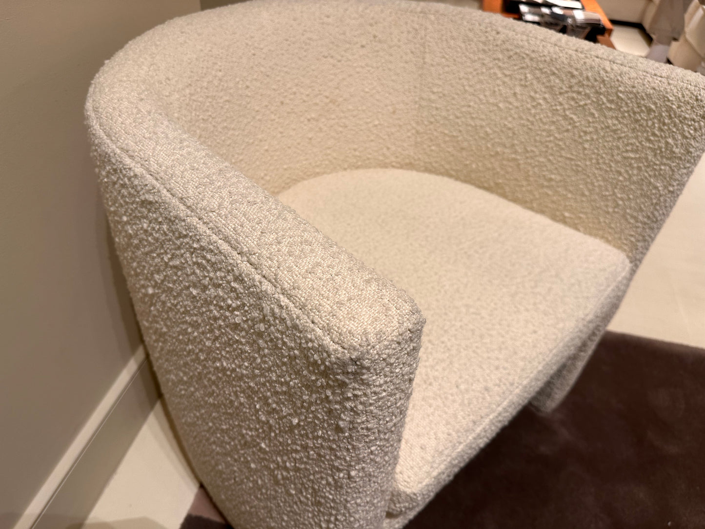Arc Armchair, Ivory Boucle - Sample