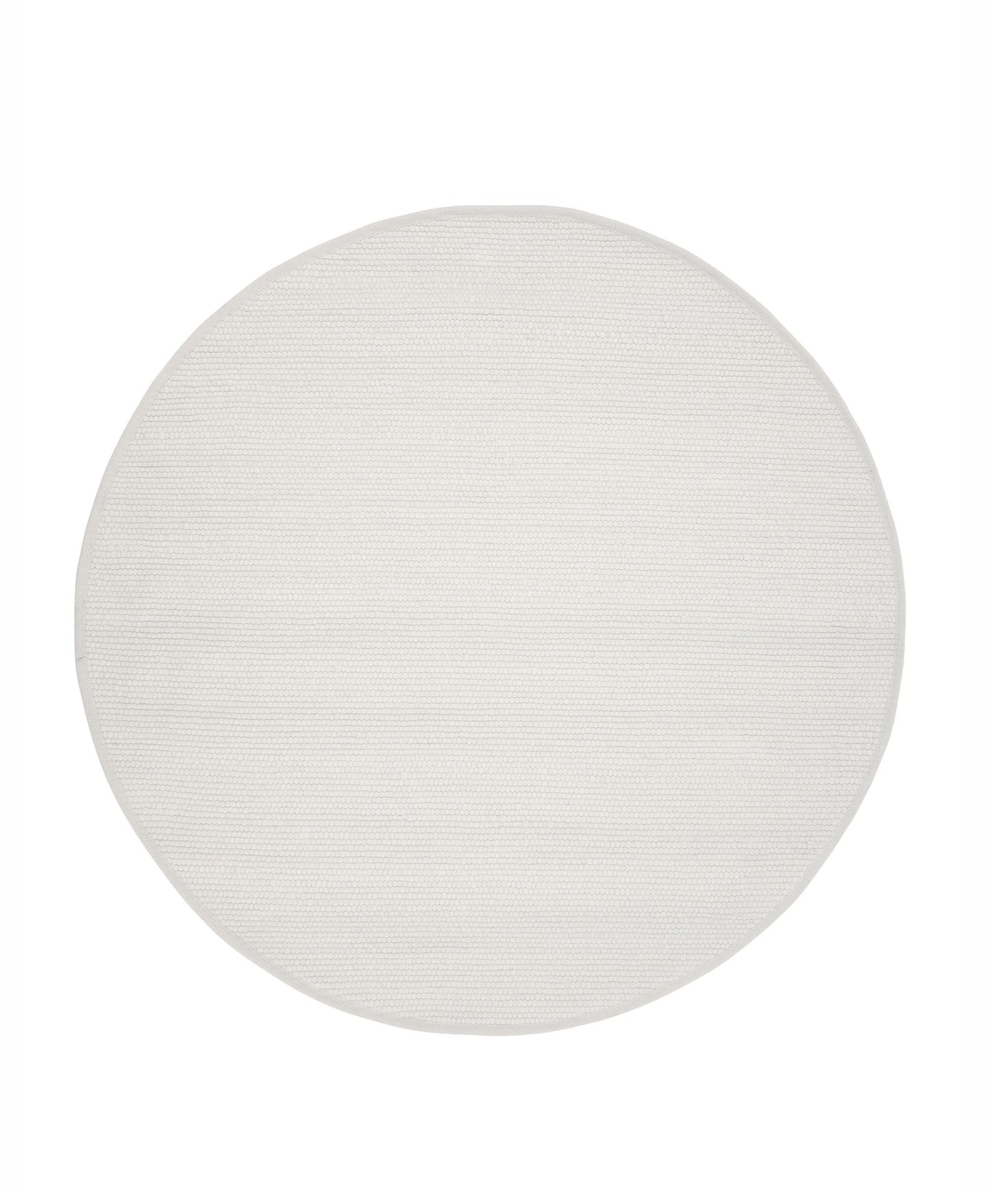Agner Round Rug White