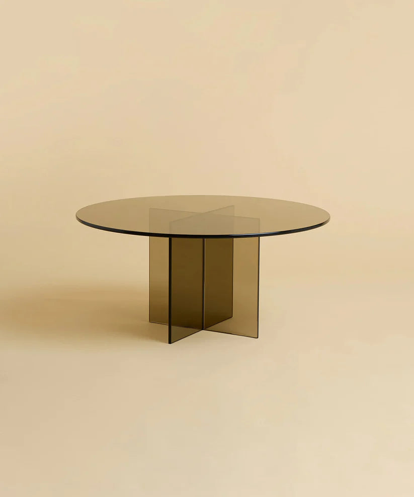 Aka and Amami Coffee Table Set - Bronzed Glass - Sample