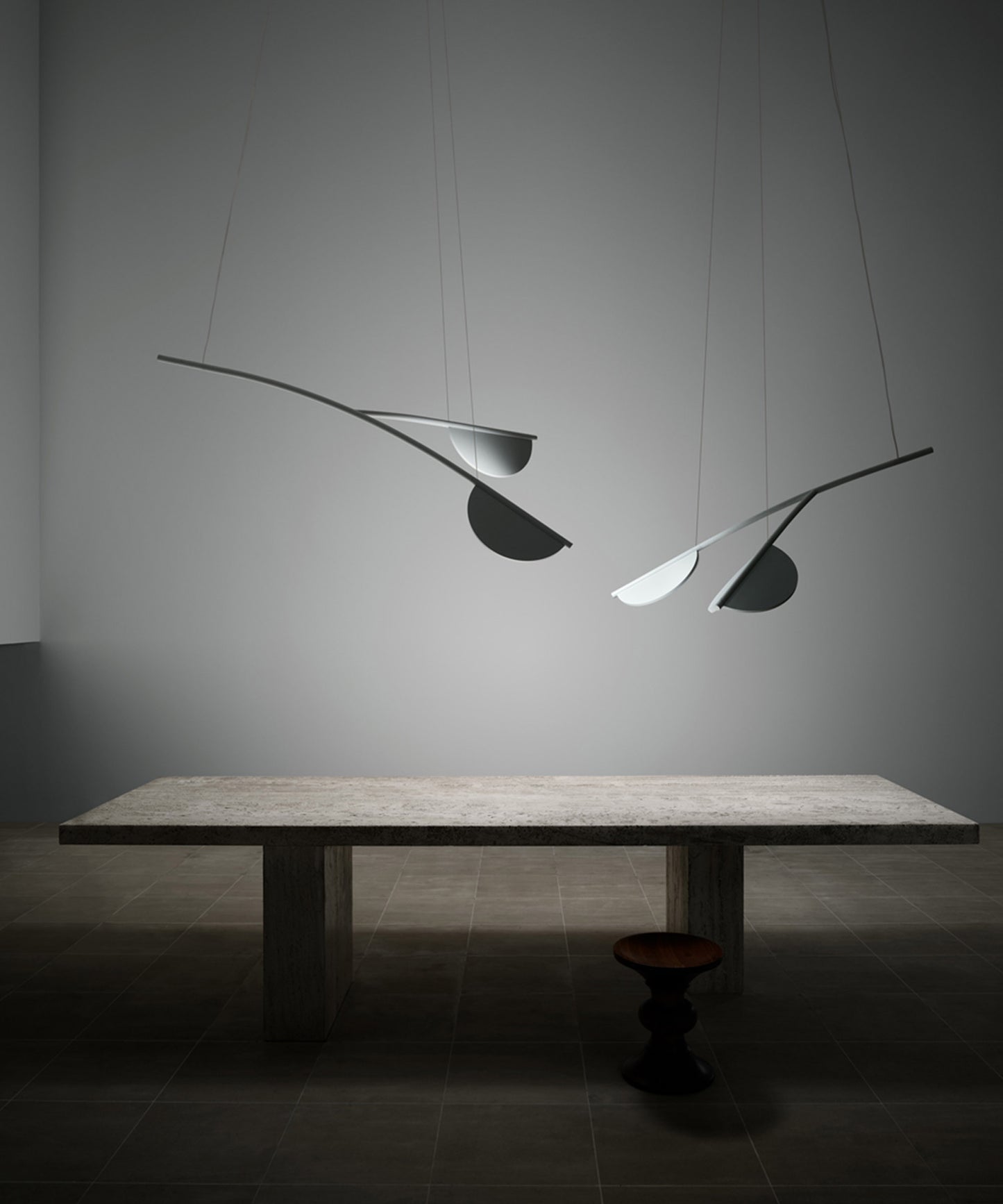 Almendra Organic Suspension Lamp, 2 Heads