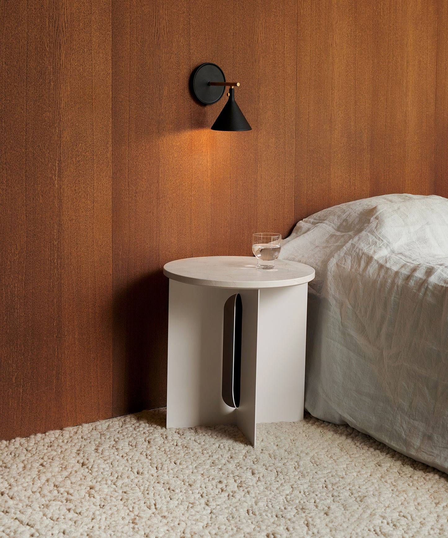 Androgyne Side Table, Steel Base