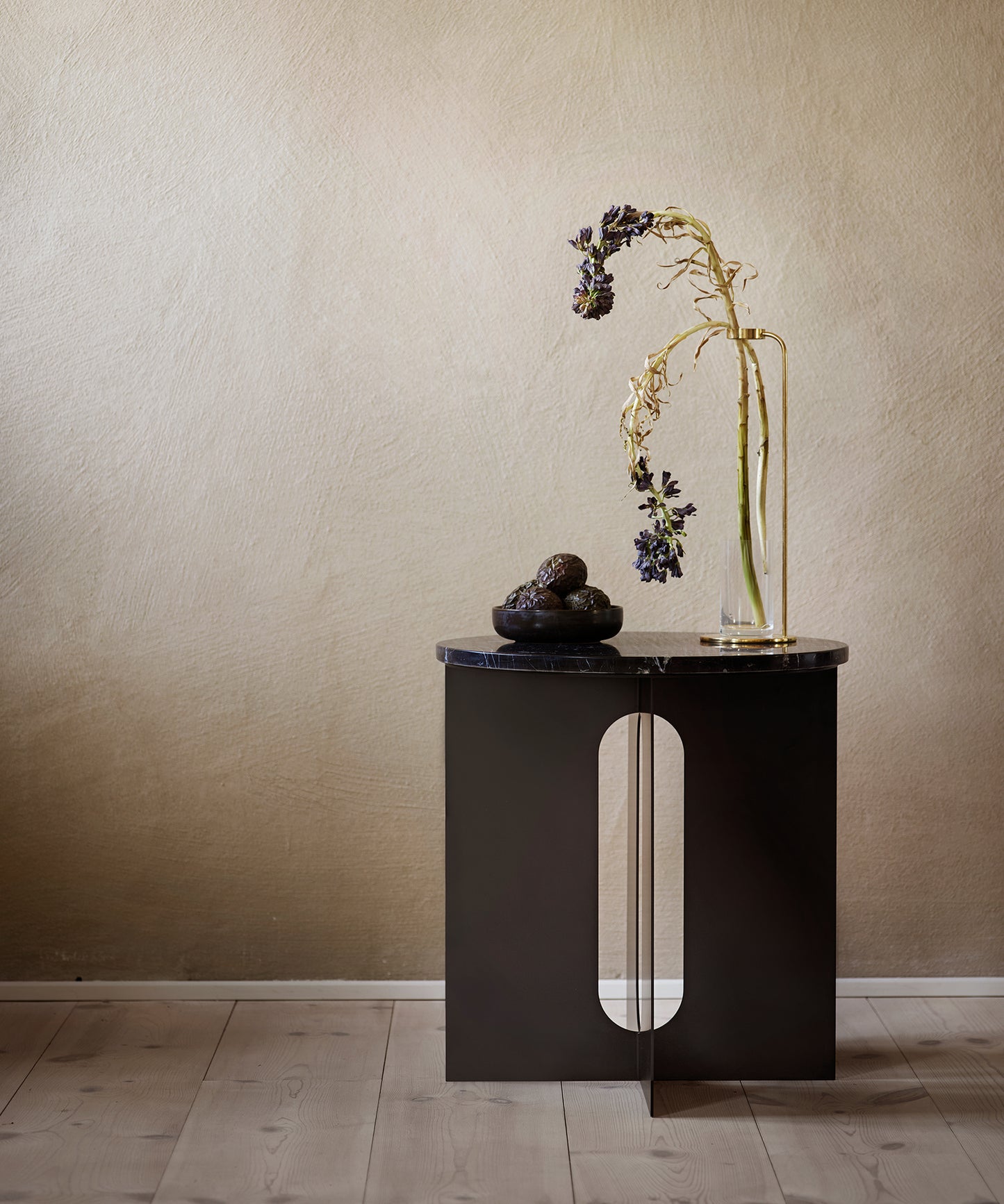 Androgyne Side Table, Steel Base