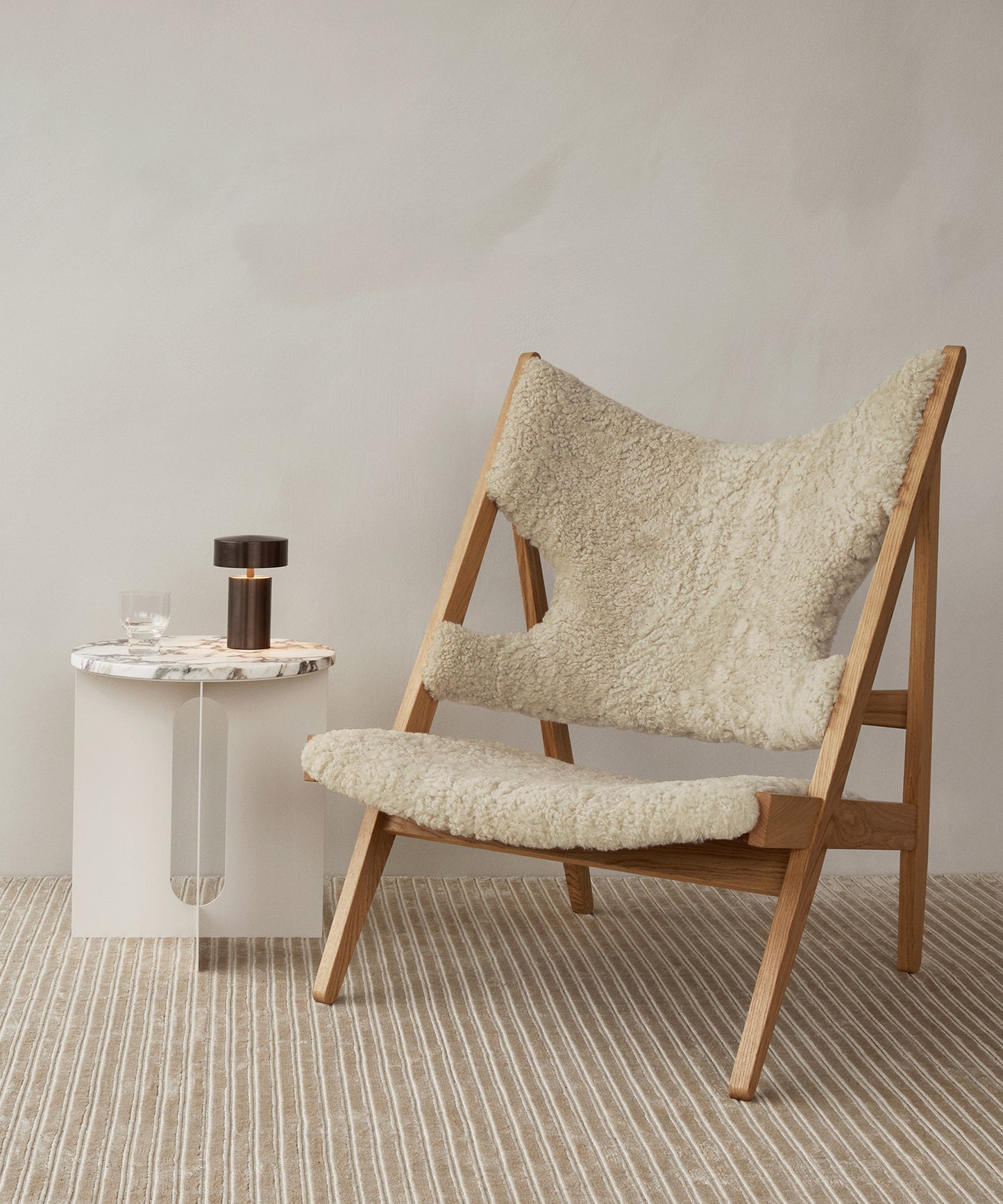 Androgyne Side Table, Steel Base