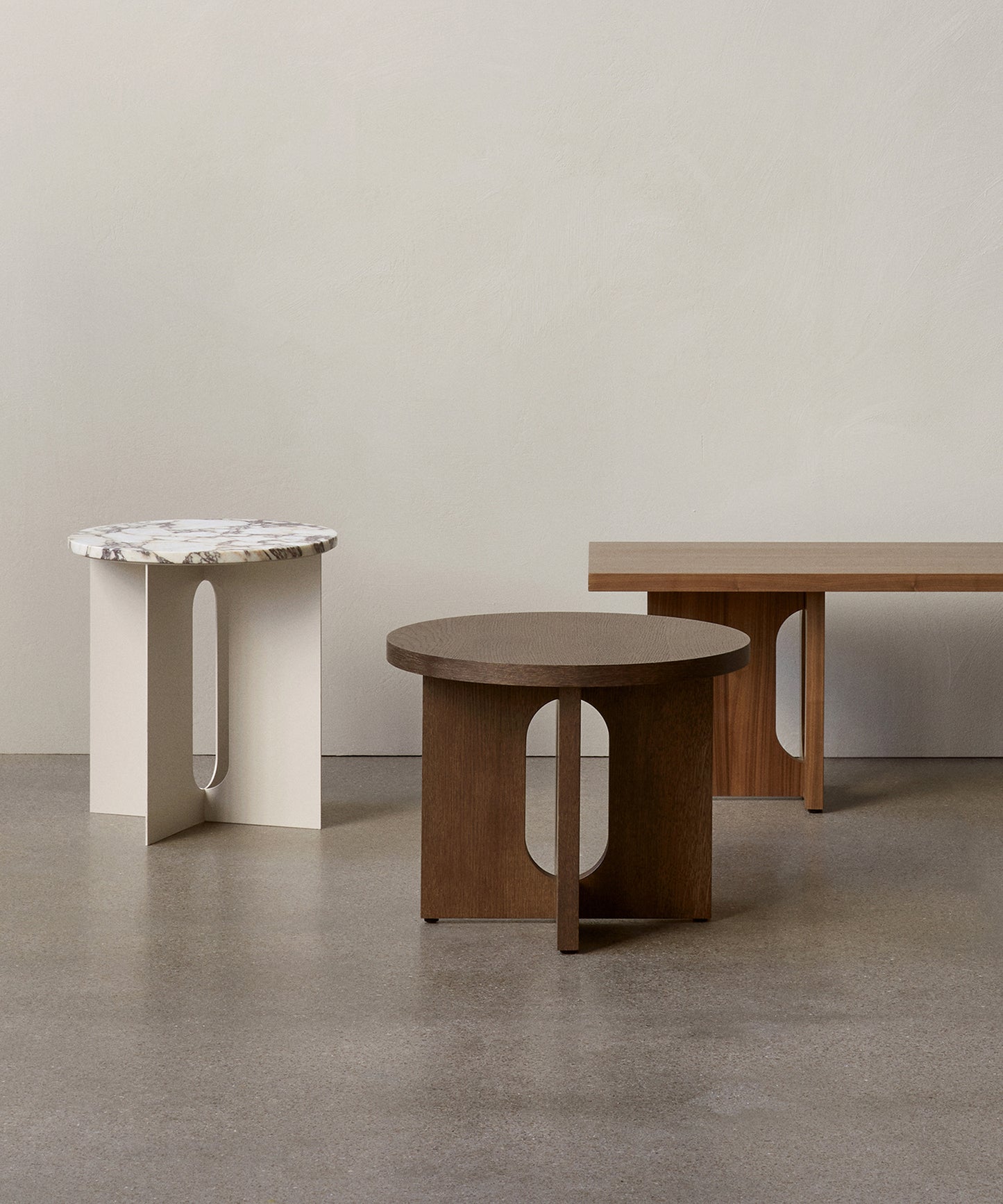 Androgyne Side Table, Steel Base