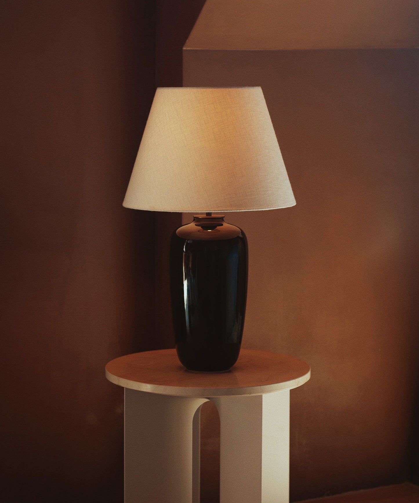Androgyne Side Table, Steel Base