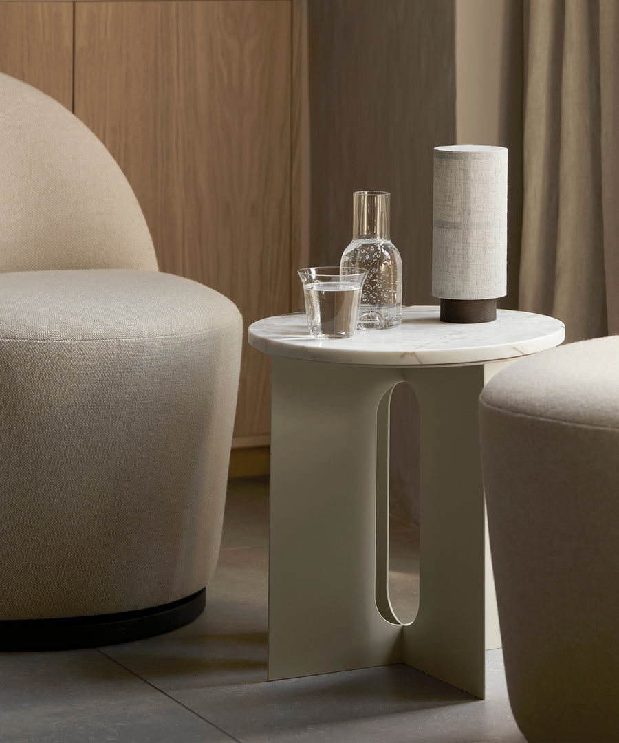 Androgyne Side Table, Steel Base