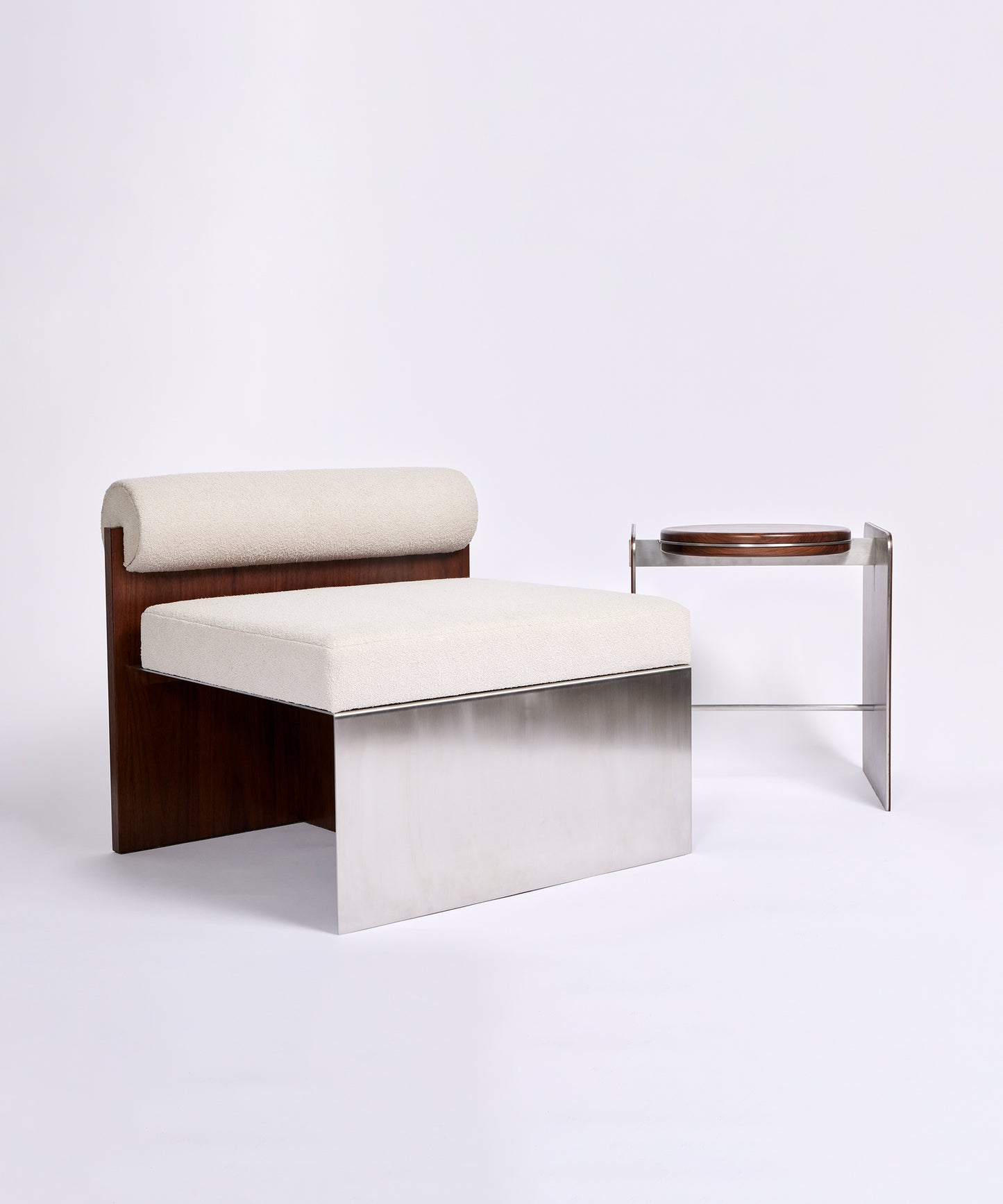 Building Blocks Lounge Chair Walnut