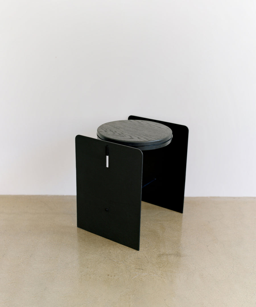 Building Blocks Stool Black