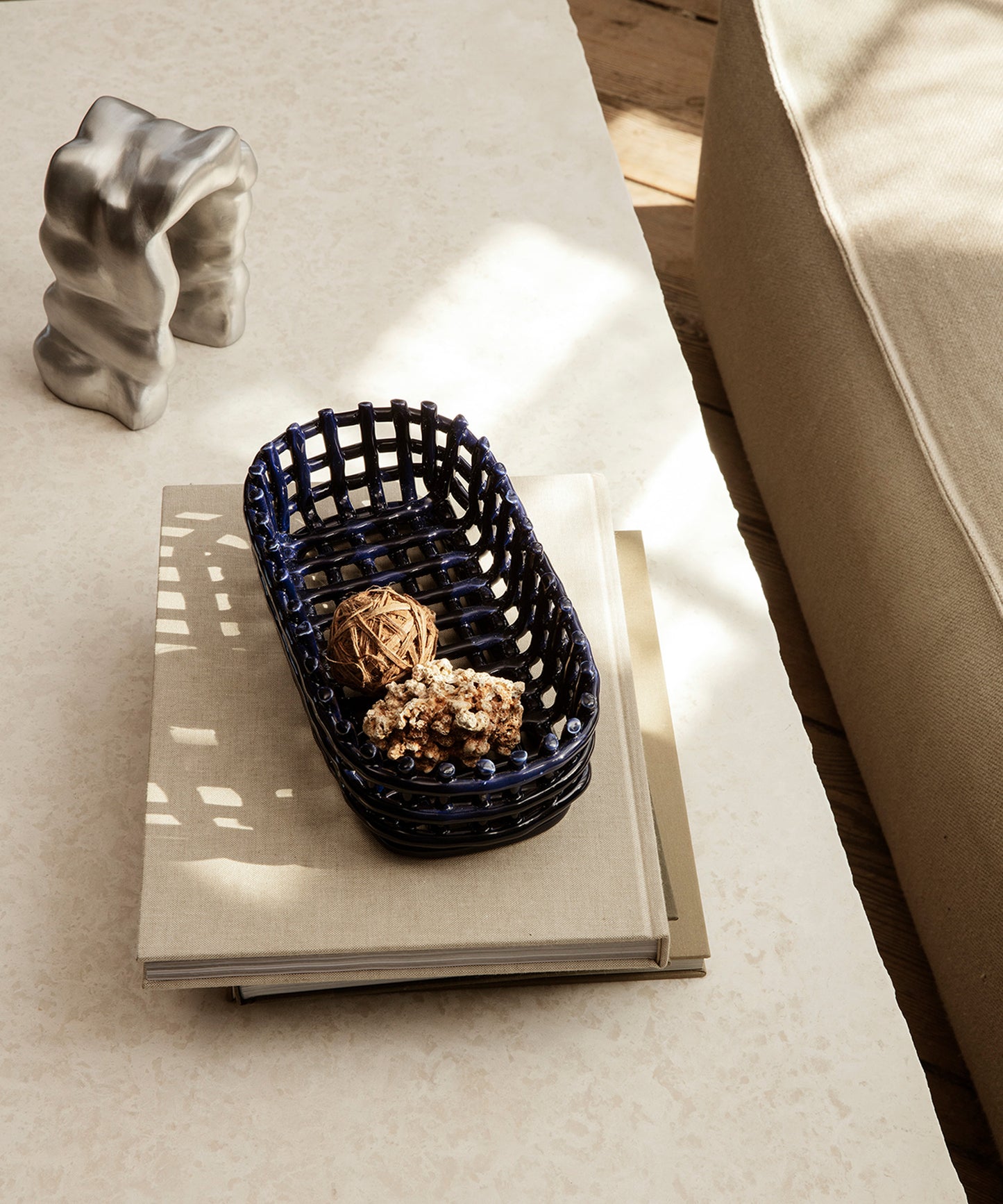 Ceramic Oval Basket