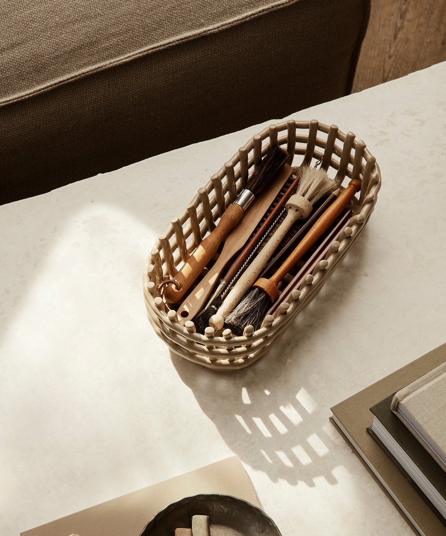 Ceramic Oval Basket