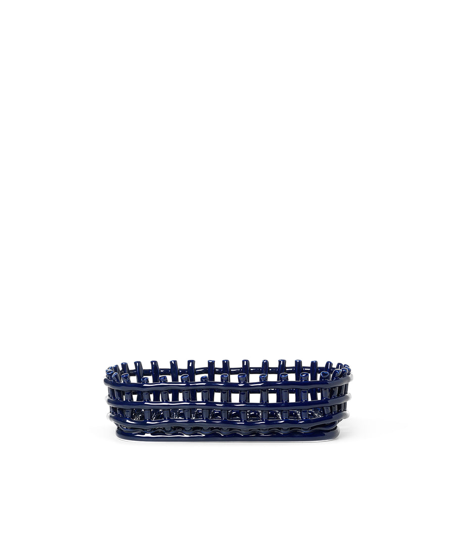 Ceramic Oval Basket
