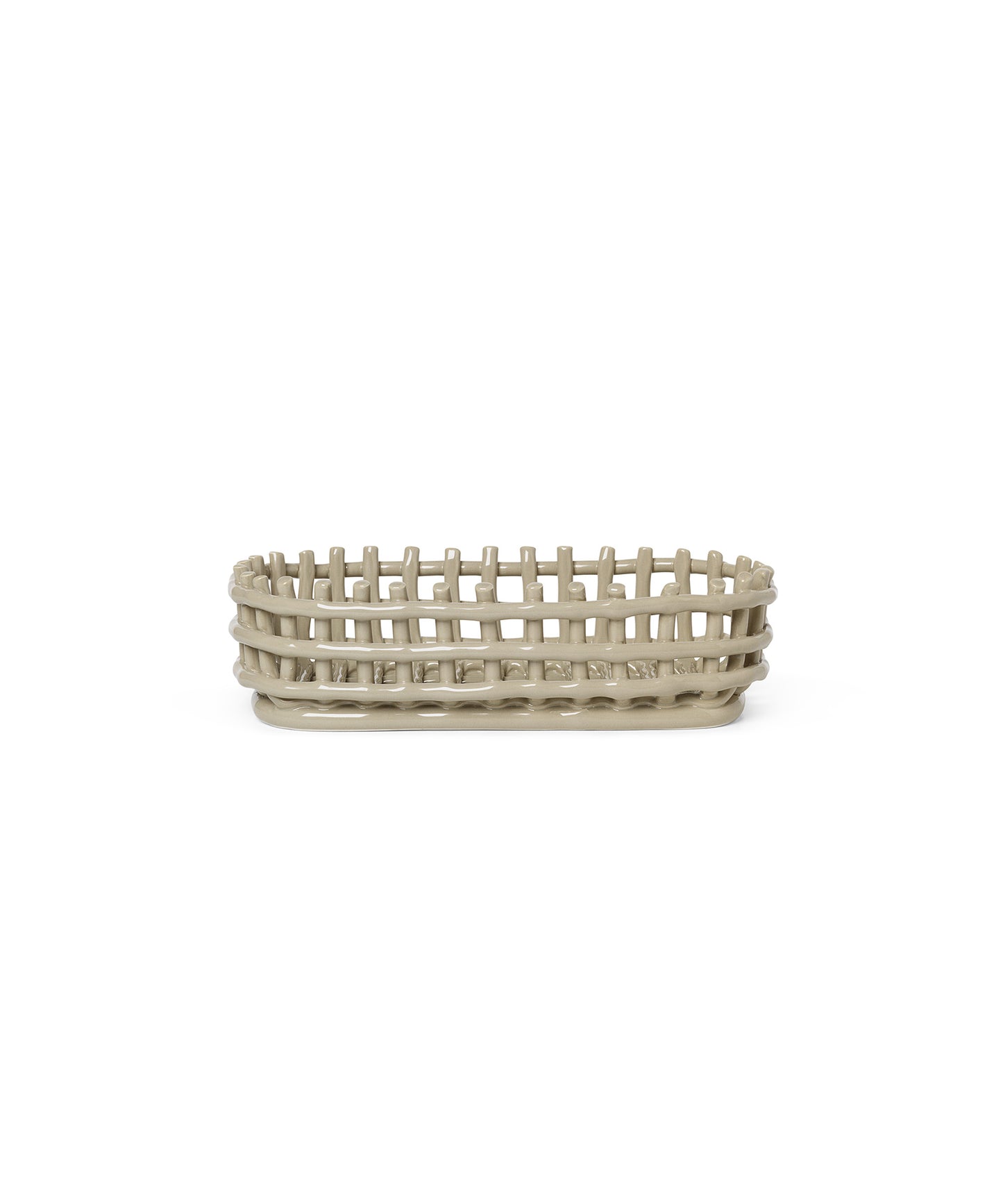 Ceramic Oval Basket