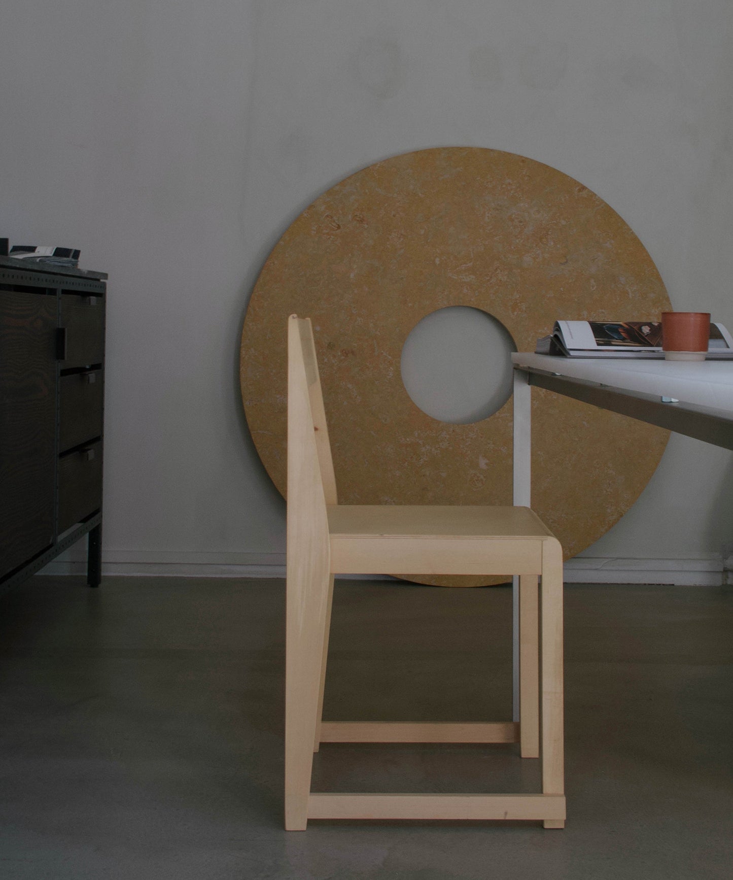 Chair 01 - Counter Height- Warm Brown - Sample
