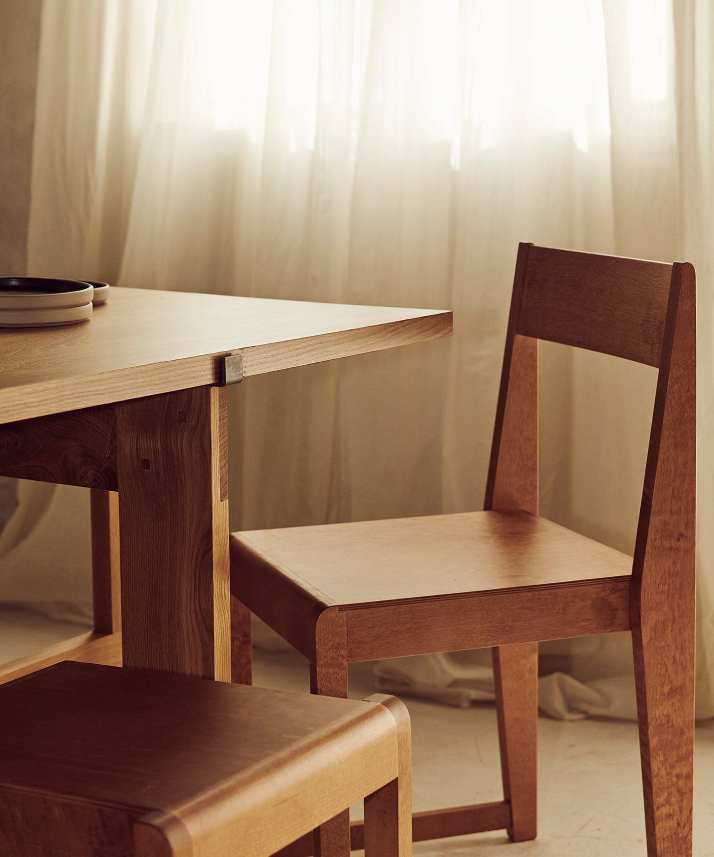 Chair 01 - Counter Height- Warm Brown - Sample