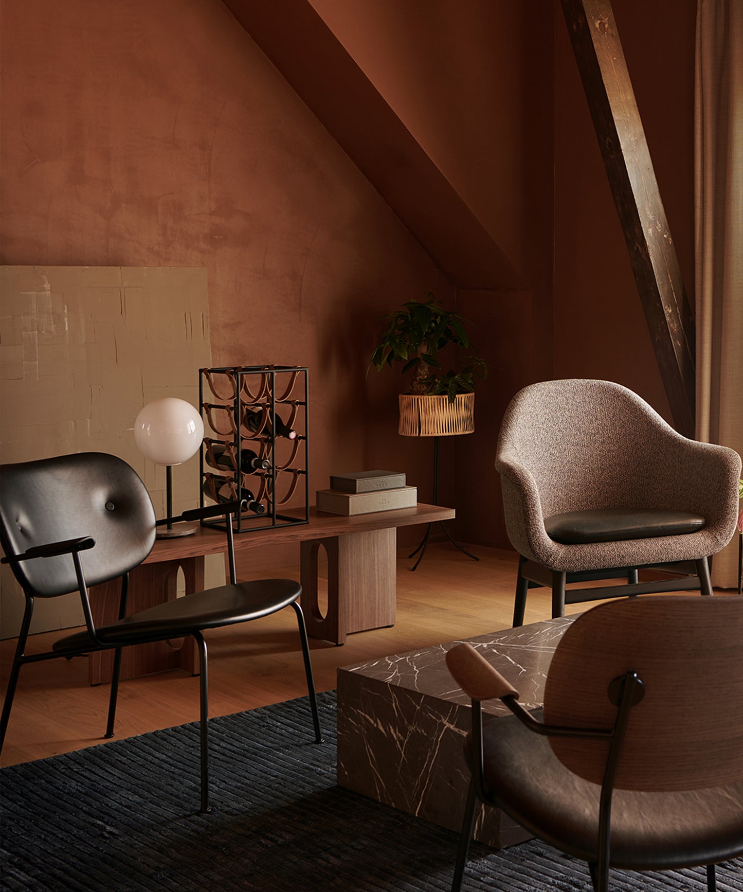 Co Lounge Chair, Fully Upholstered