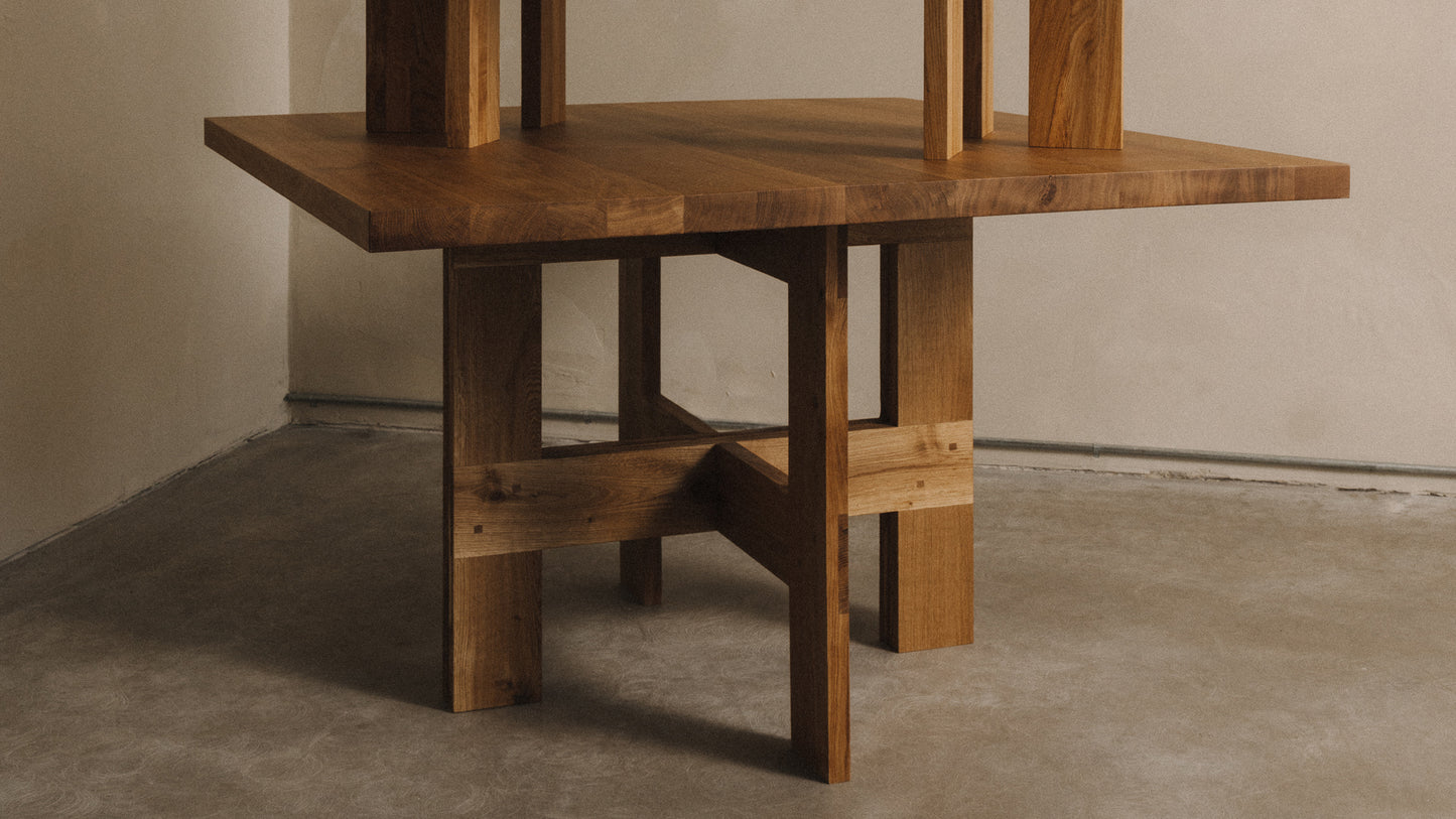 Farmhouse Square Trestle Table