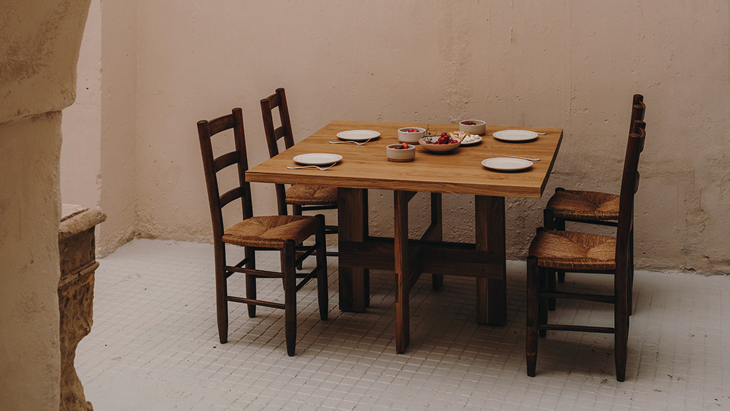 Farmhouse Square Trestle Table