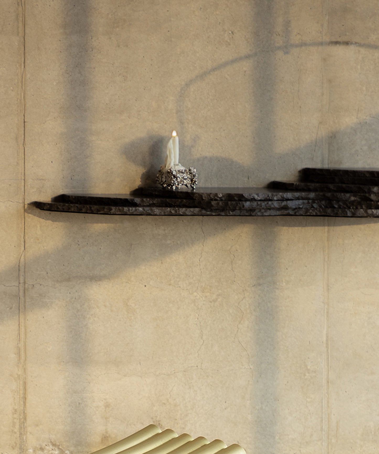 Fisherman Chrome Candle Holder