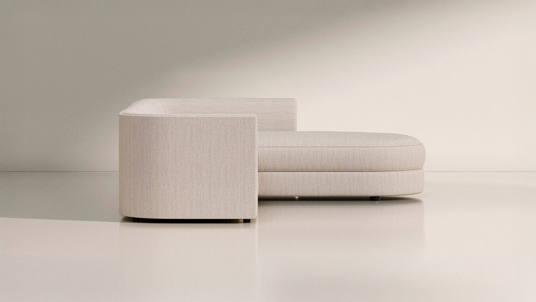 Maura 3-Seater Chaise Sectional, Oyster Linen - Sample