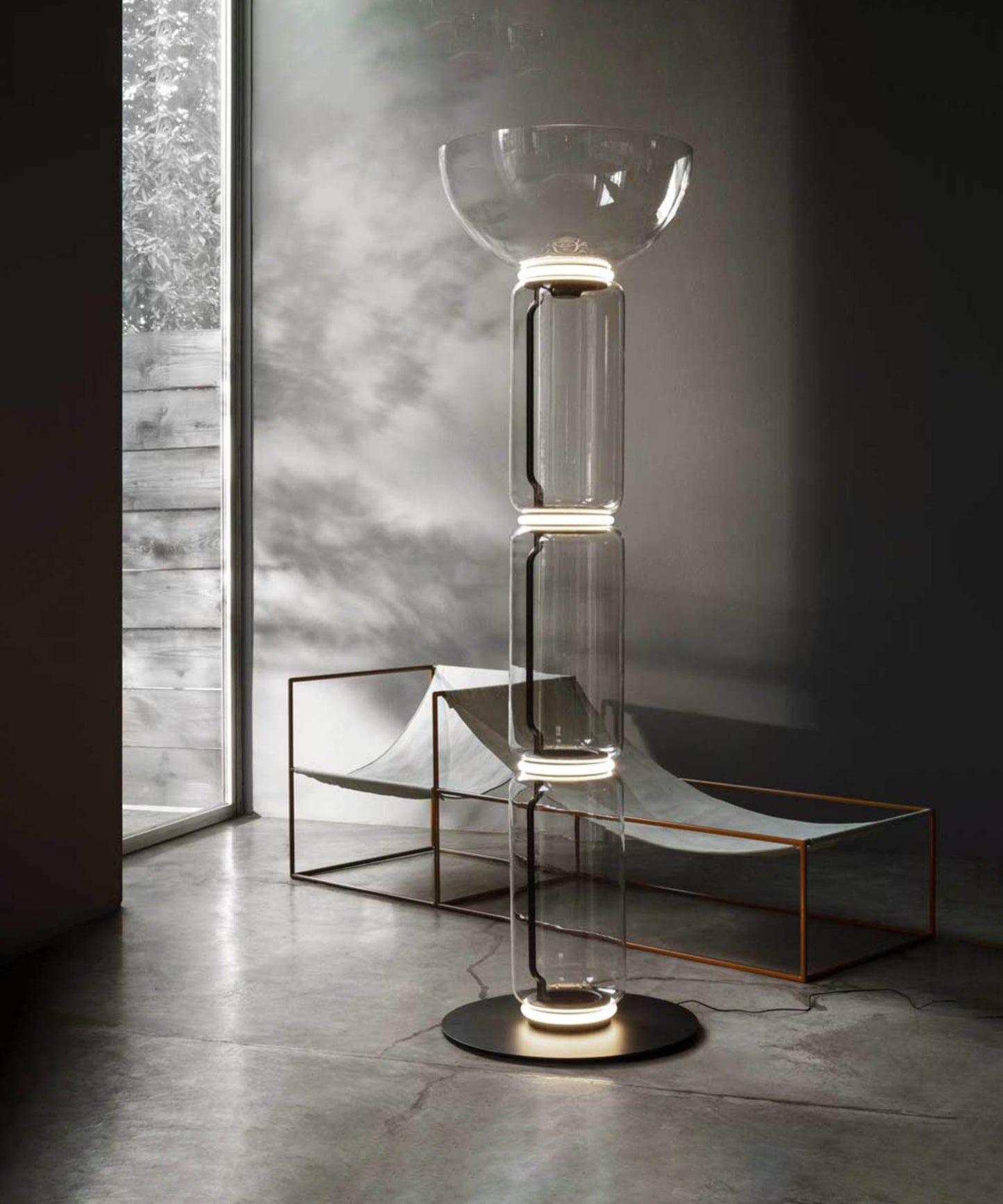 Noctambule Floor Lamp with Bowl Shade