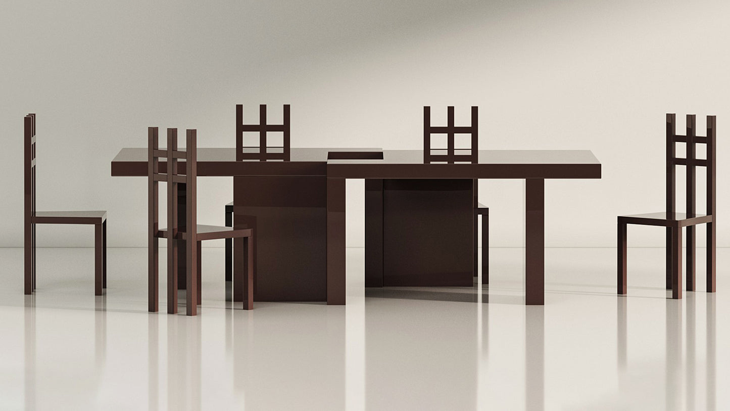 Practice Dining Table - Sage & Off-White - Sample