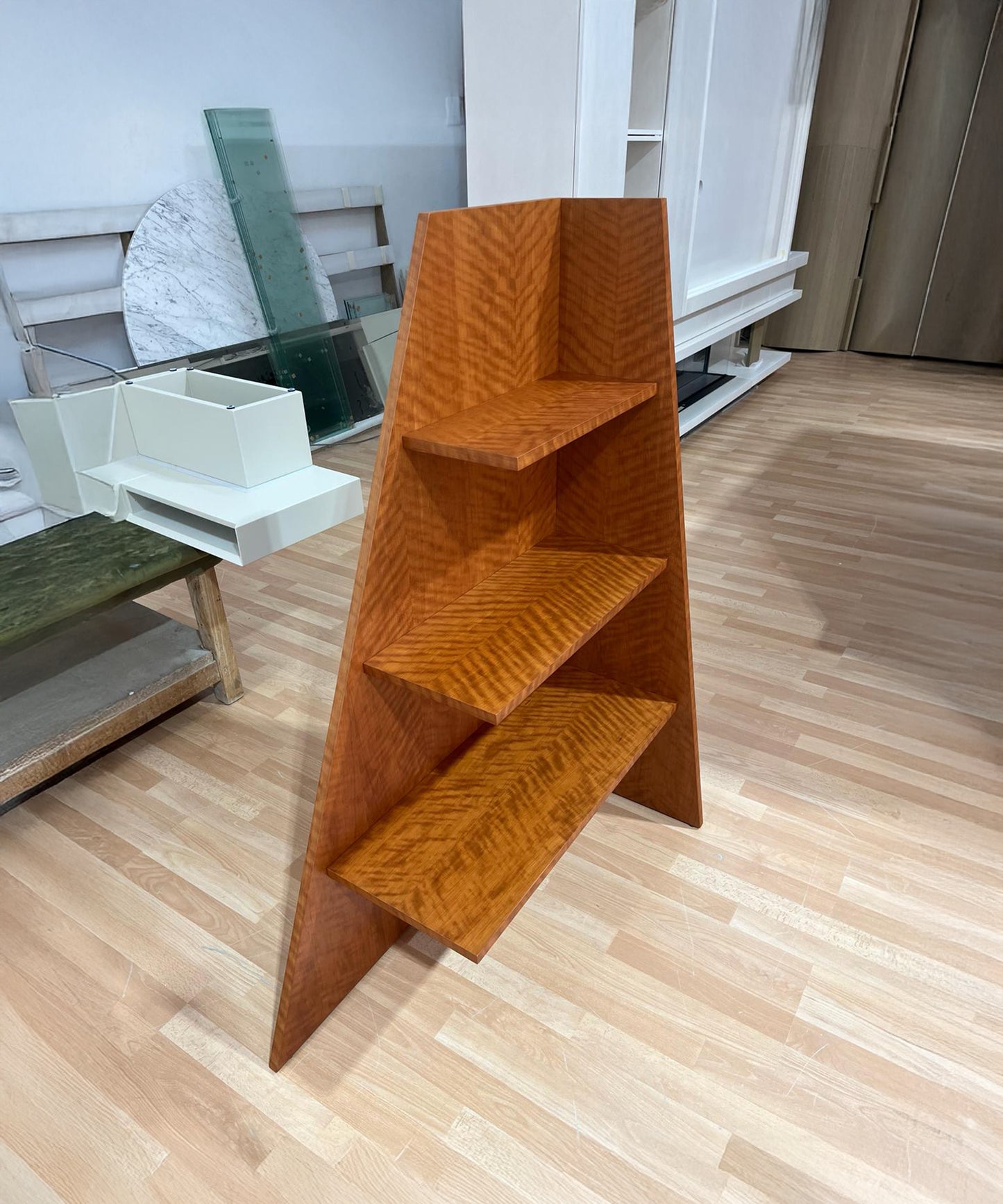 Prism Shelf, Right, Cherry Frise (Matte) - Sample