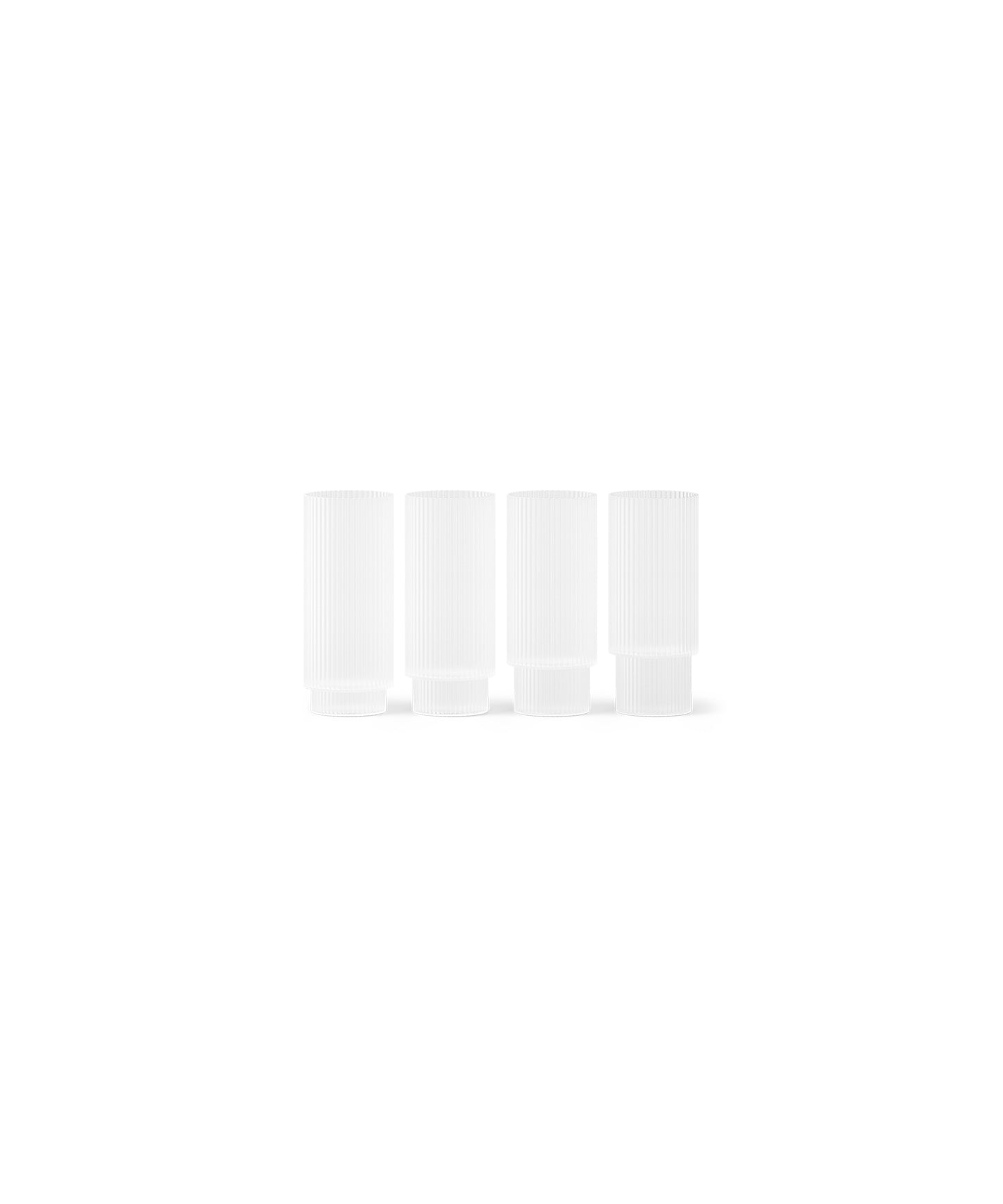 Ripple Long Drink Glasses (Set of 4)