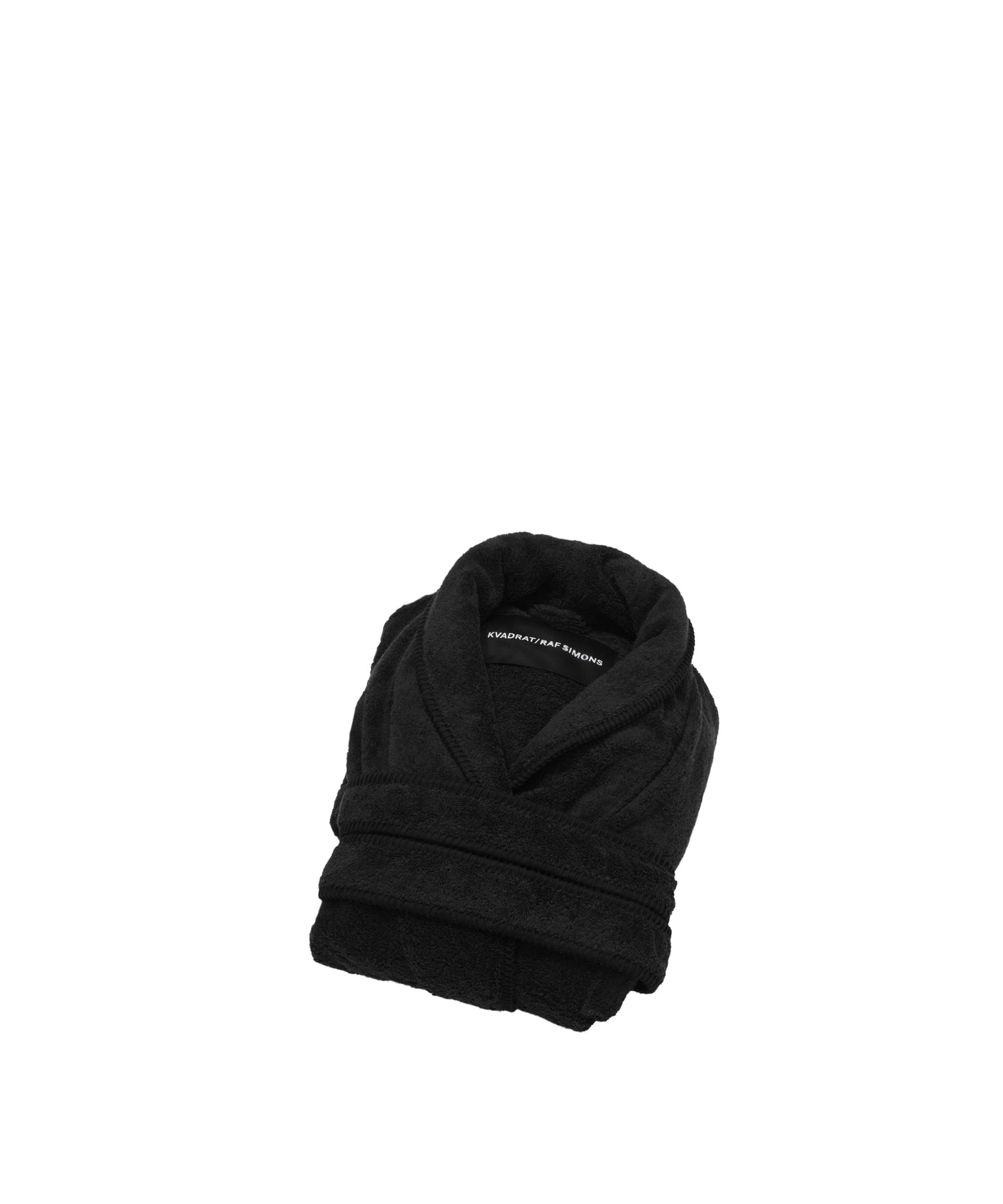 Whipstitch Bathrobe, Black