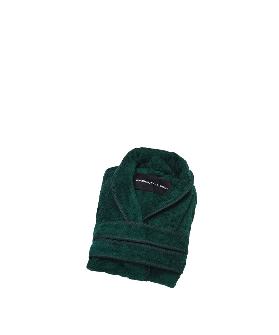 Whipstitch Bathrobe, Dark Green