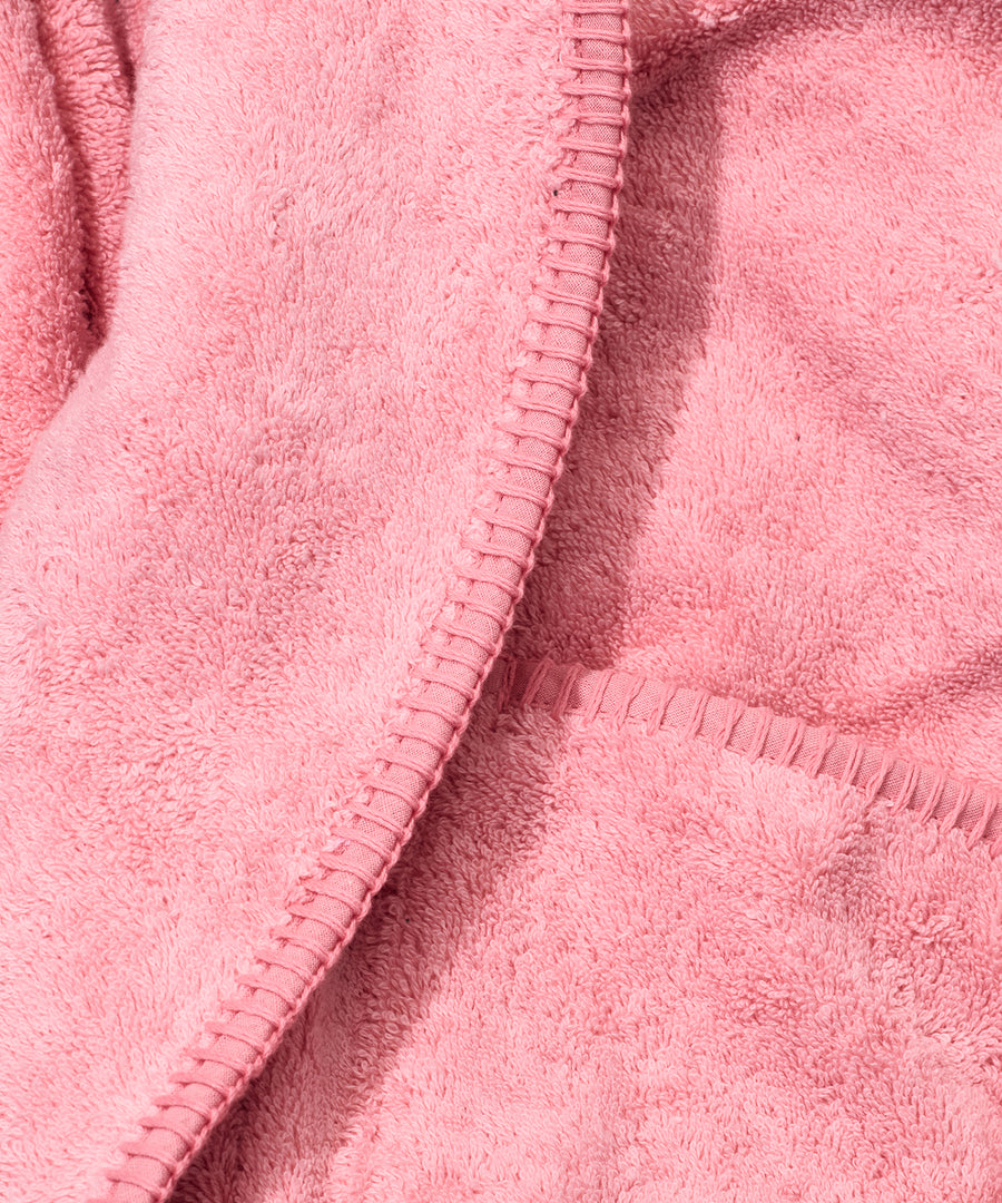 Whipstitch Bathrobe, Pink