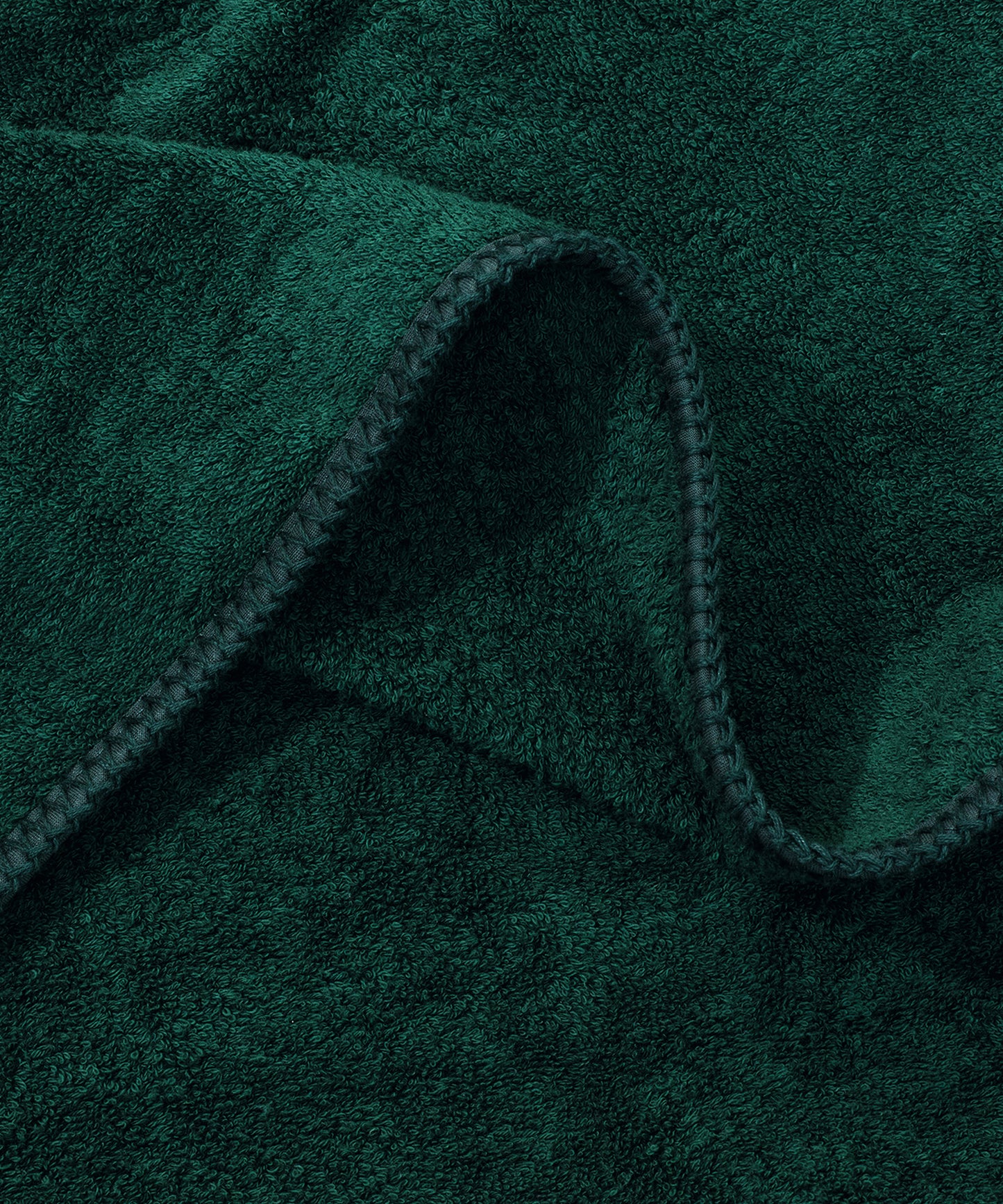 Whipstitch Beach Towel, Dark Green