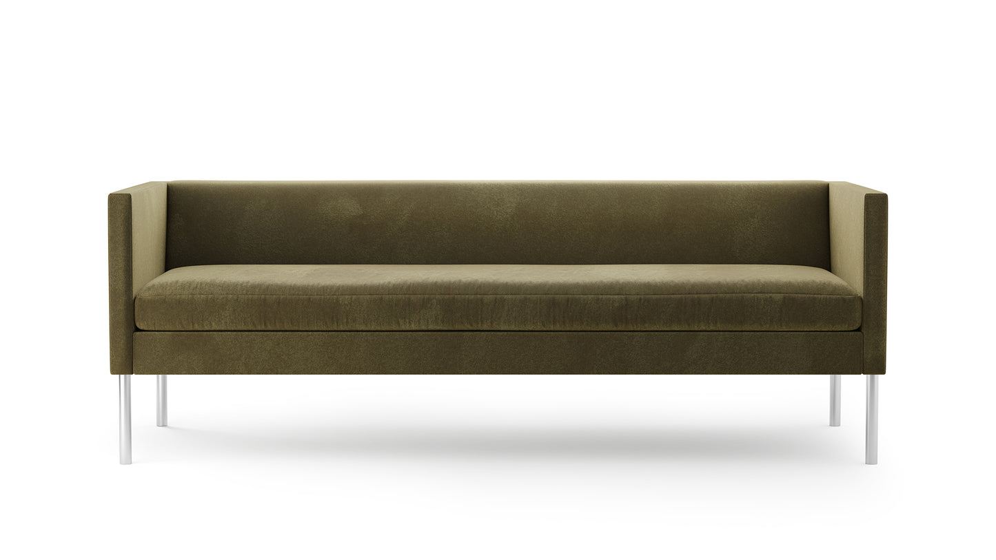 Angle Sofa with Tube Legs