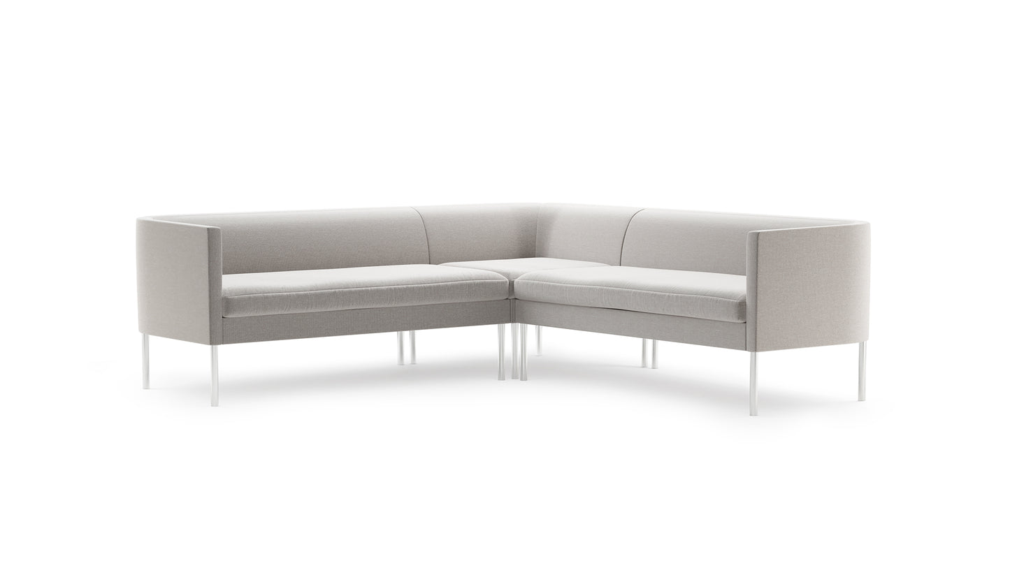 Arc L-Sectional with Tube Legs