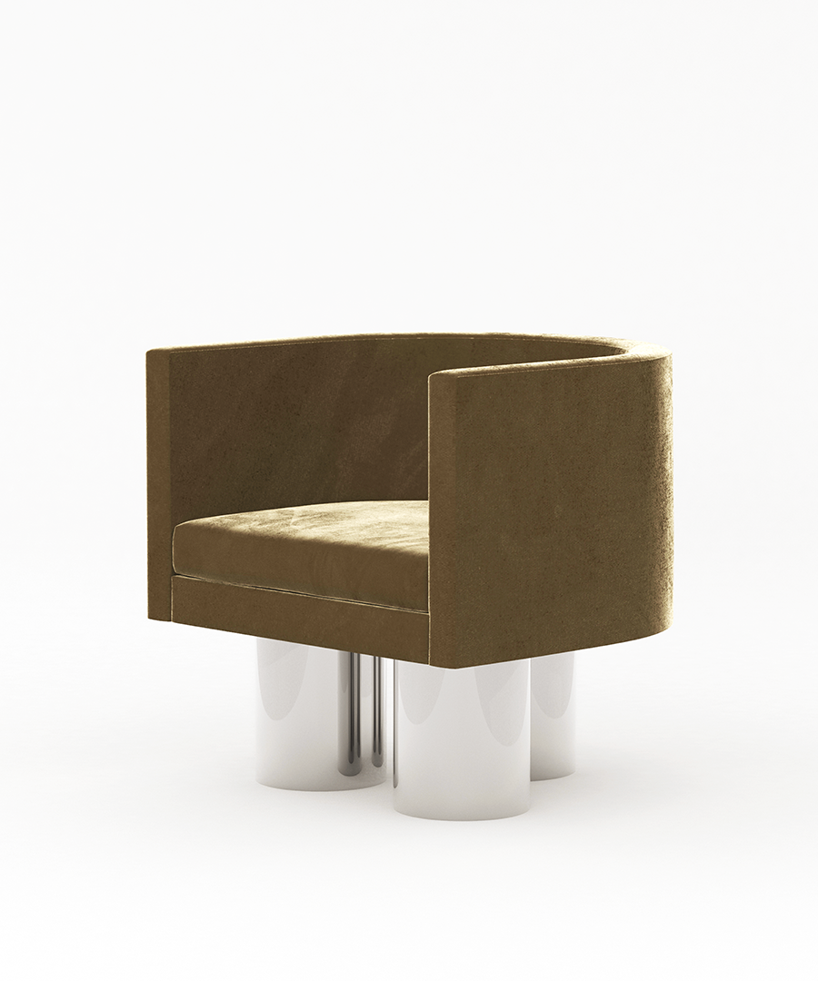 Arc Armchair with Special Edition Chrome Base