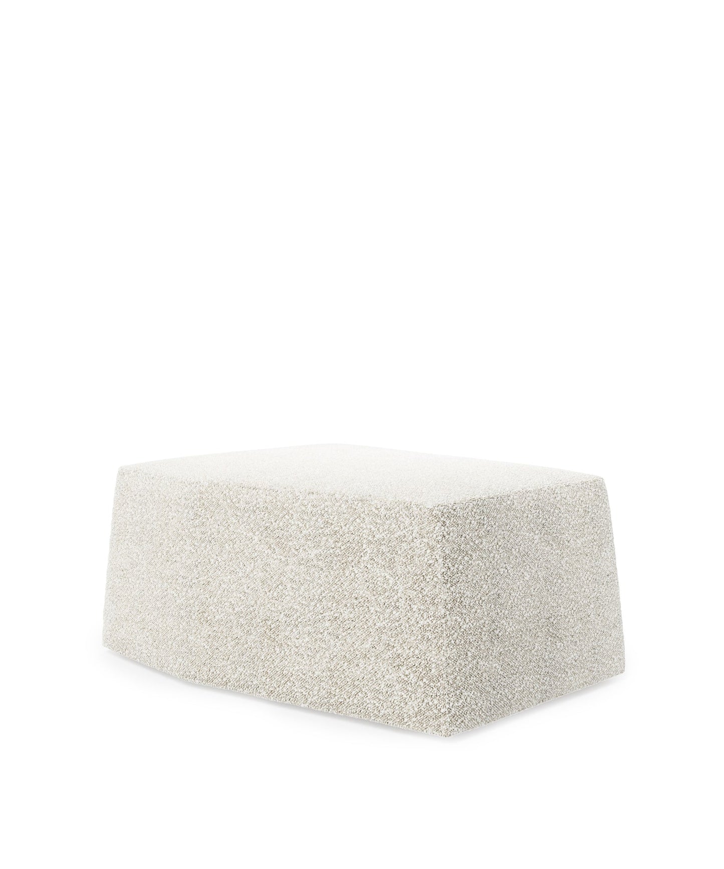 Bambara Ottoman - Ivory Boucle- Sample