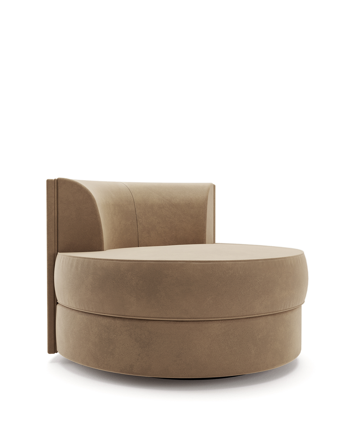 Maura Swivel Armchair - Antelope Linen - Sample