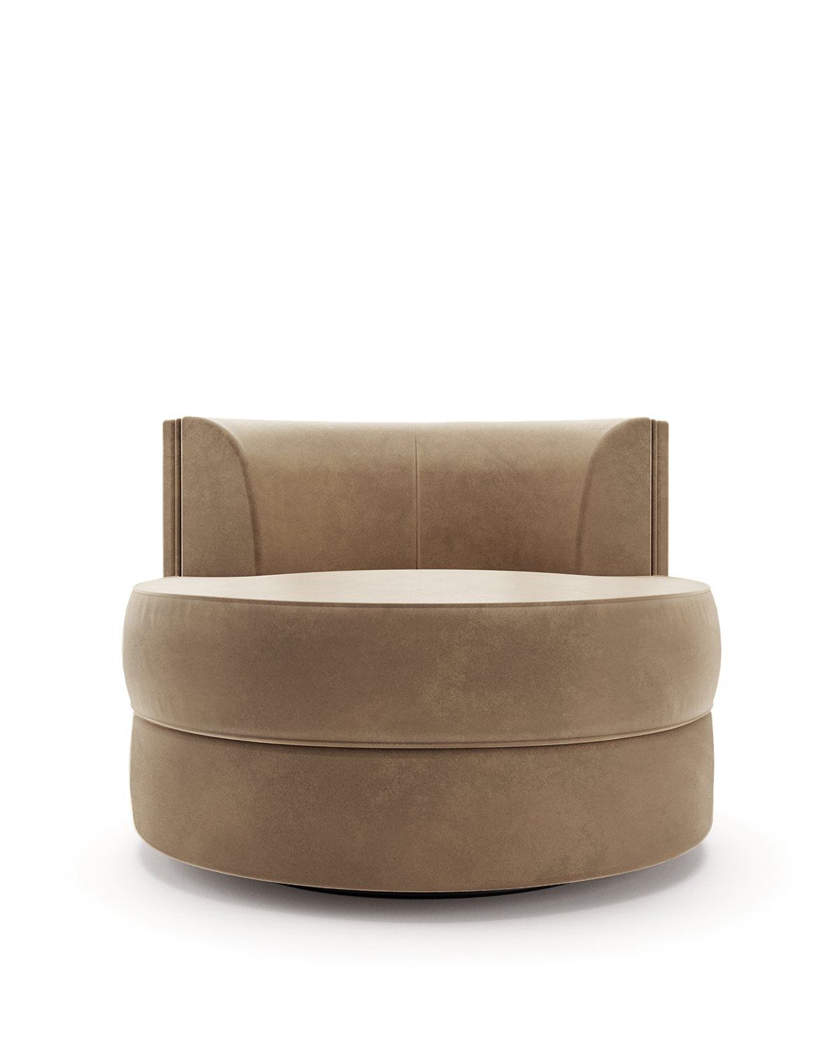 Maura Swivel Armchair - Antelope Linen - Sample