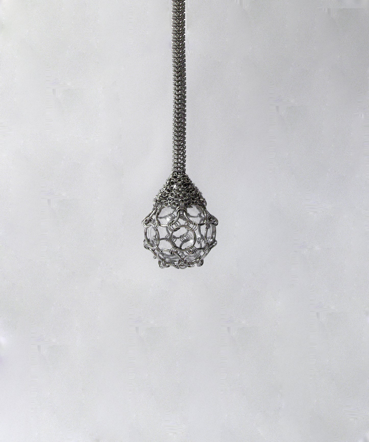 Chainmail Droplet Single Pendant