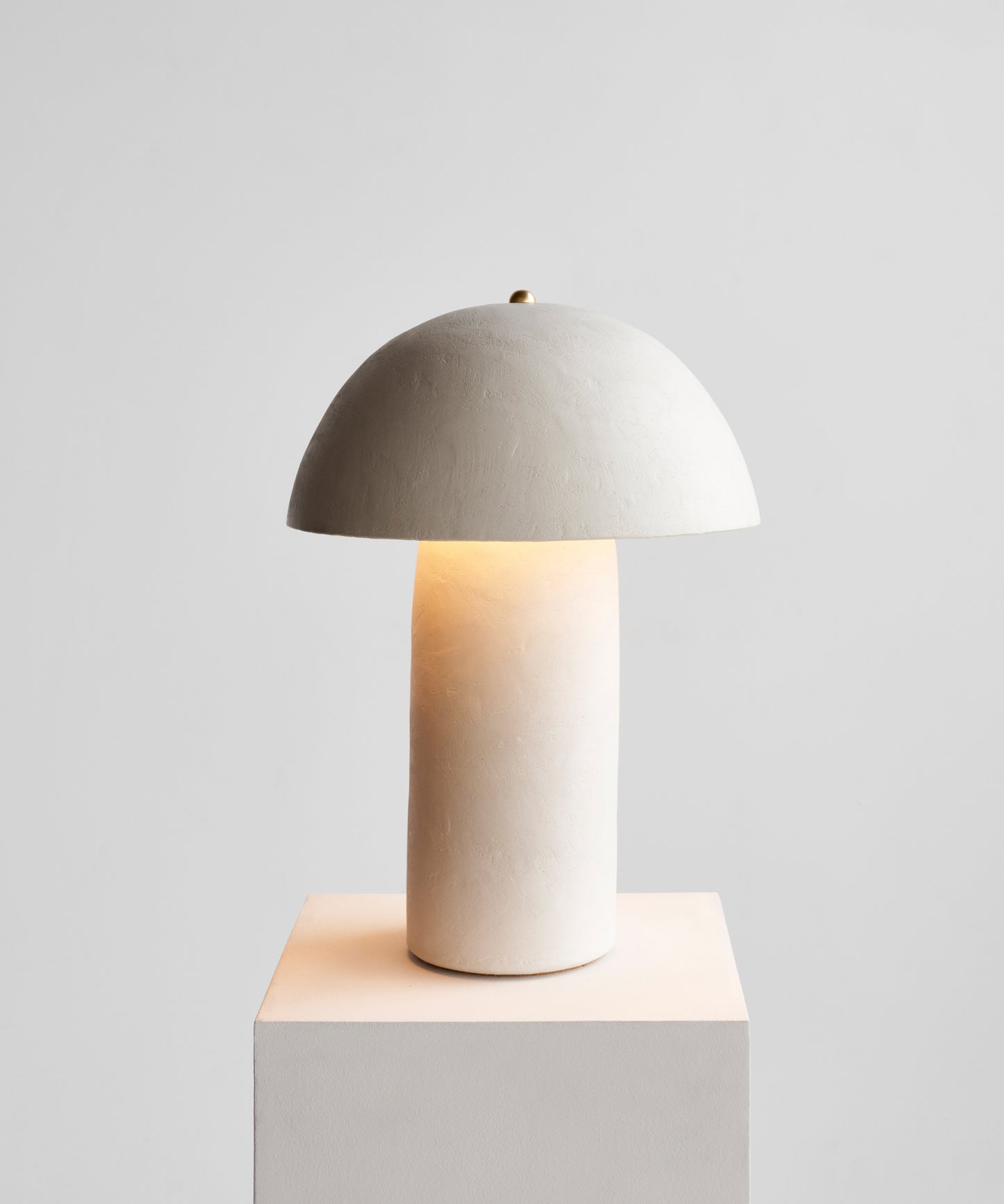 Tera Lamp - Lime Plaster, White