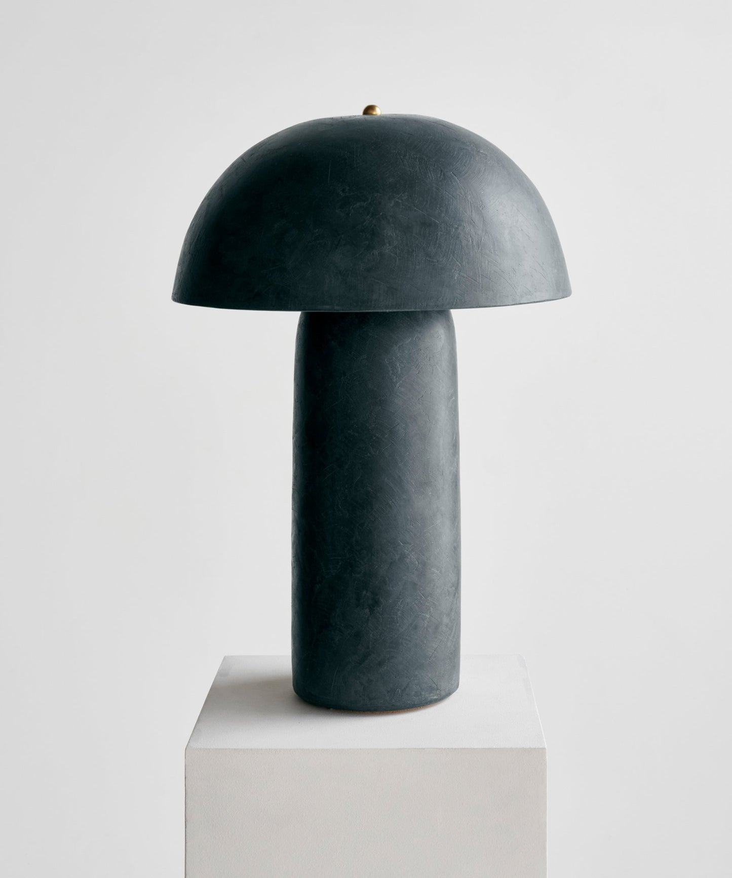 Tera Lamp - Lime Plaster, Deep Green