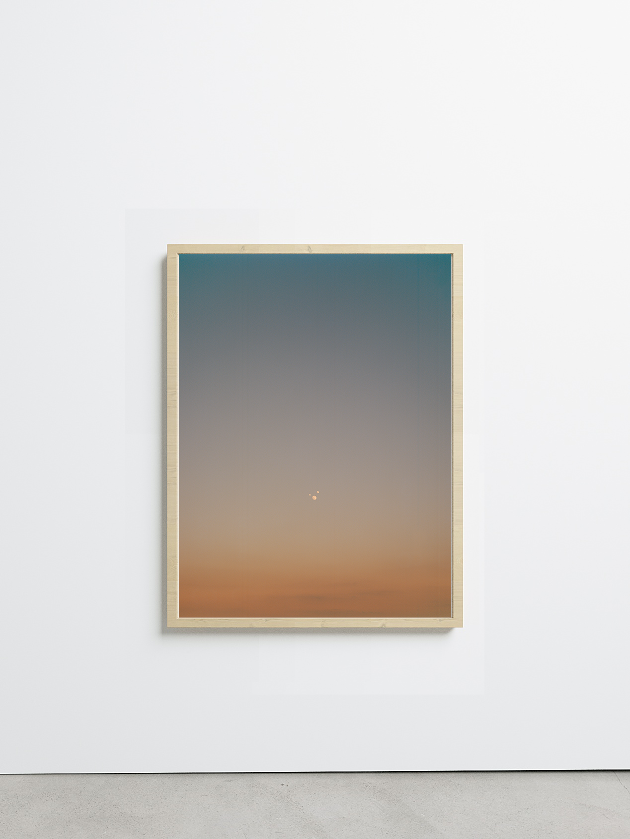 some moons, winter sky by Johann Husser