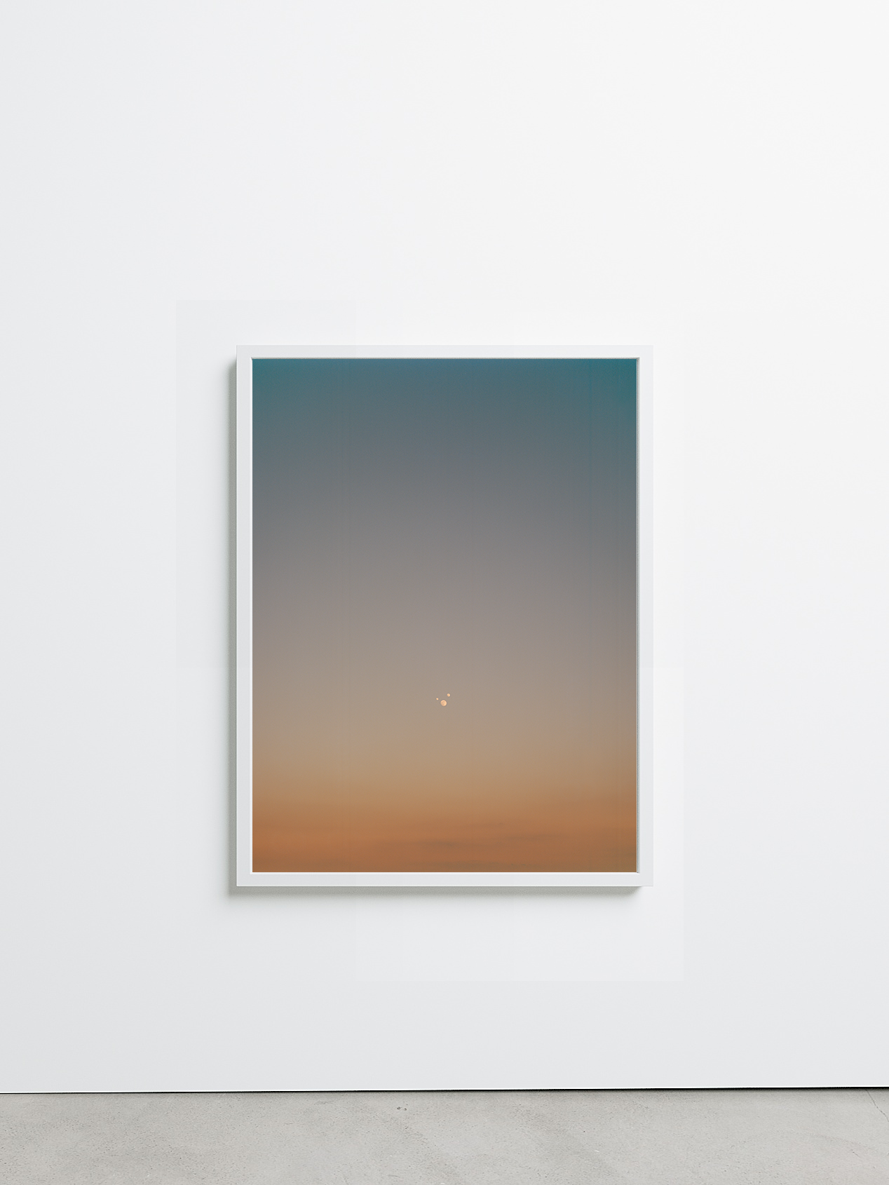 some moons, winter sky by Johann Husser