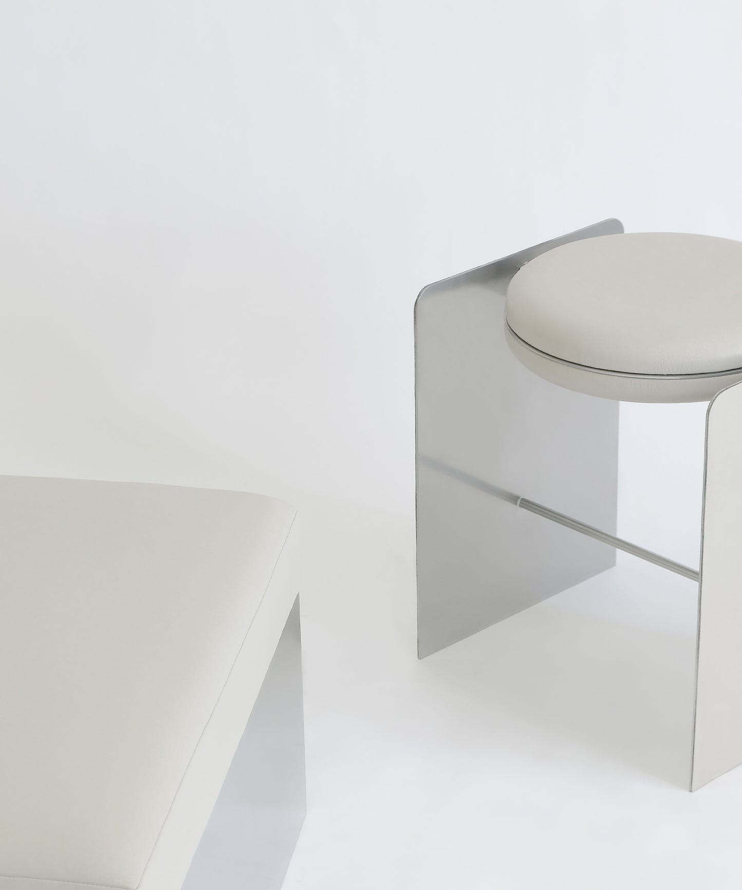 Building Blocks Stool Off White