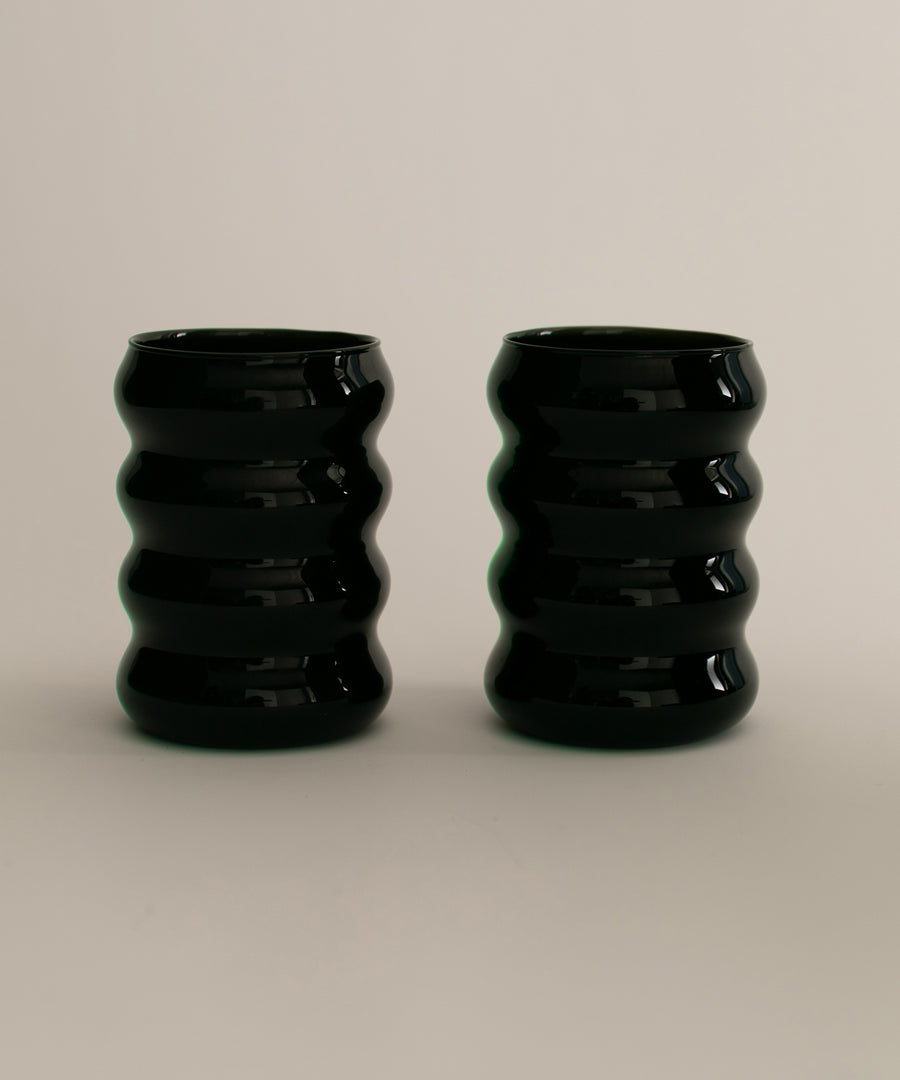 Opaque Ripple Cup Set
