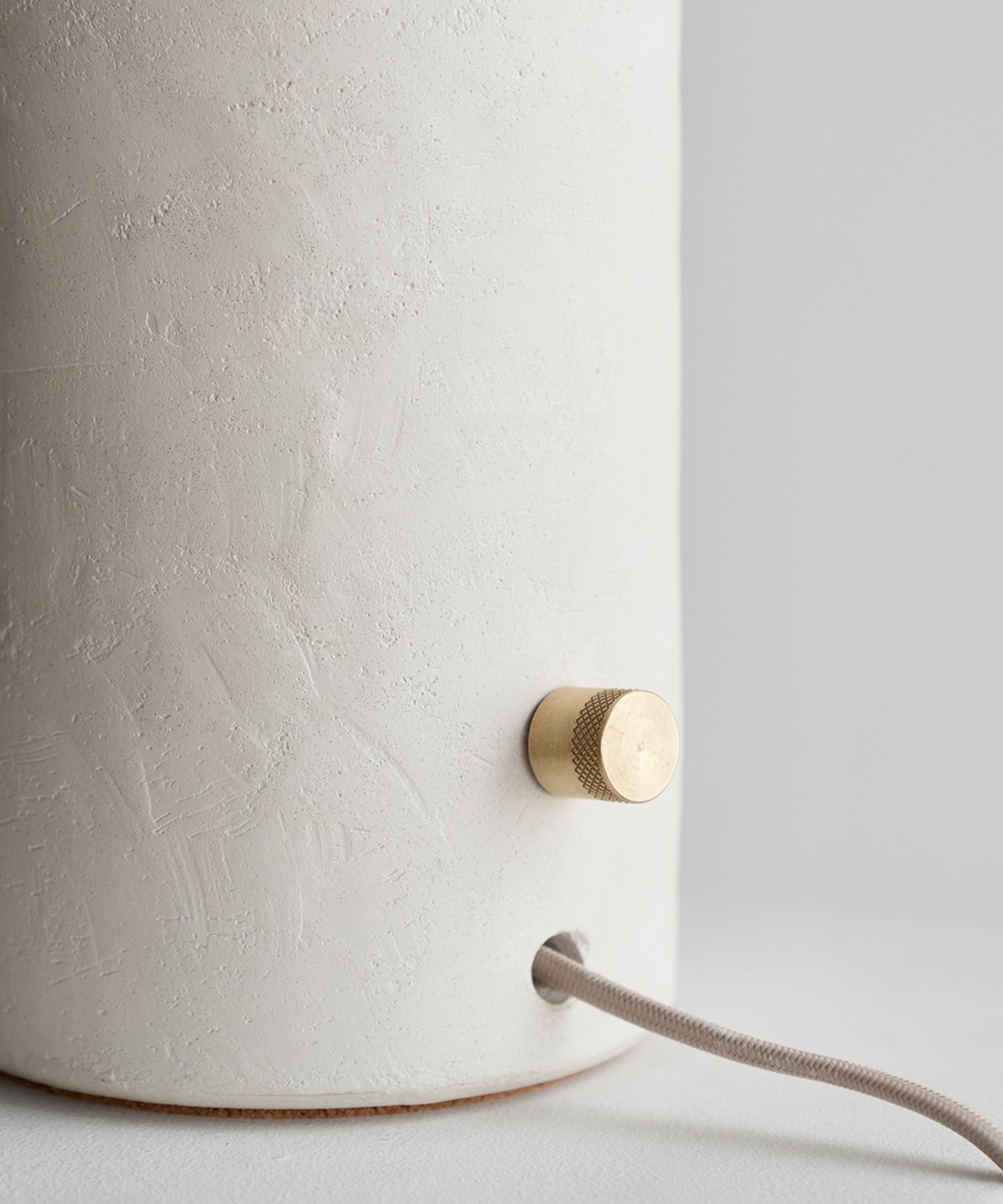 Tera Lamp - Lime Plaster, White