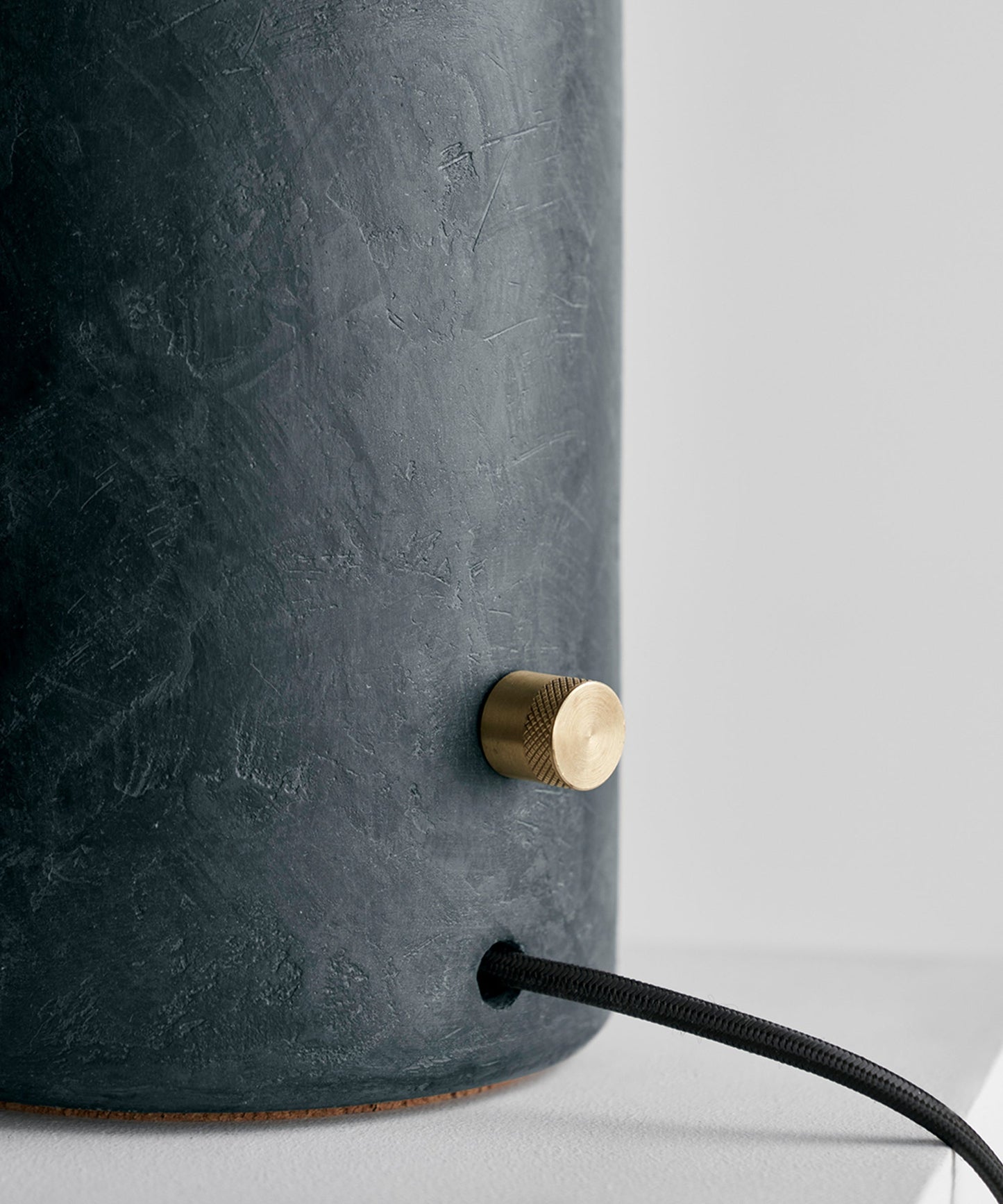 Tera Lamp - Lime Plaster, Deep Green